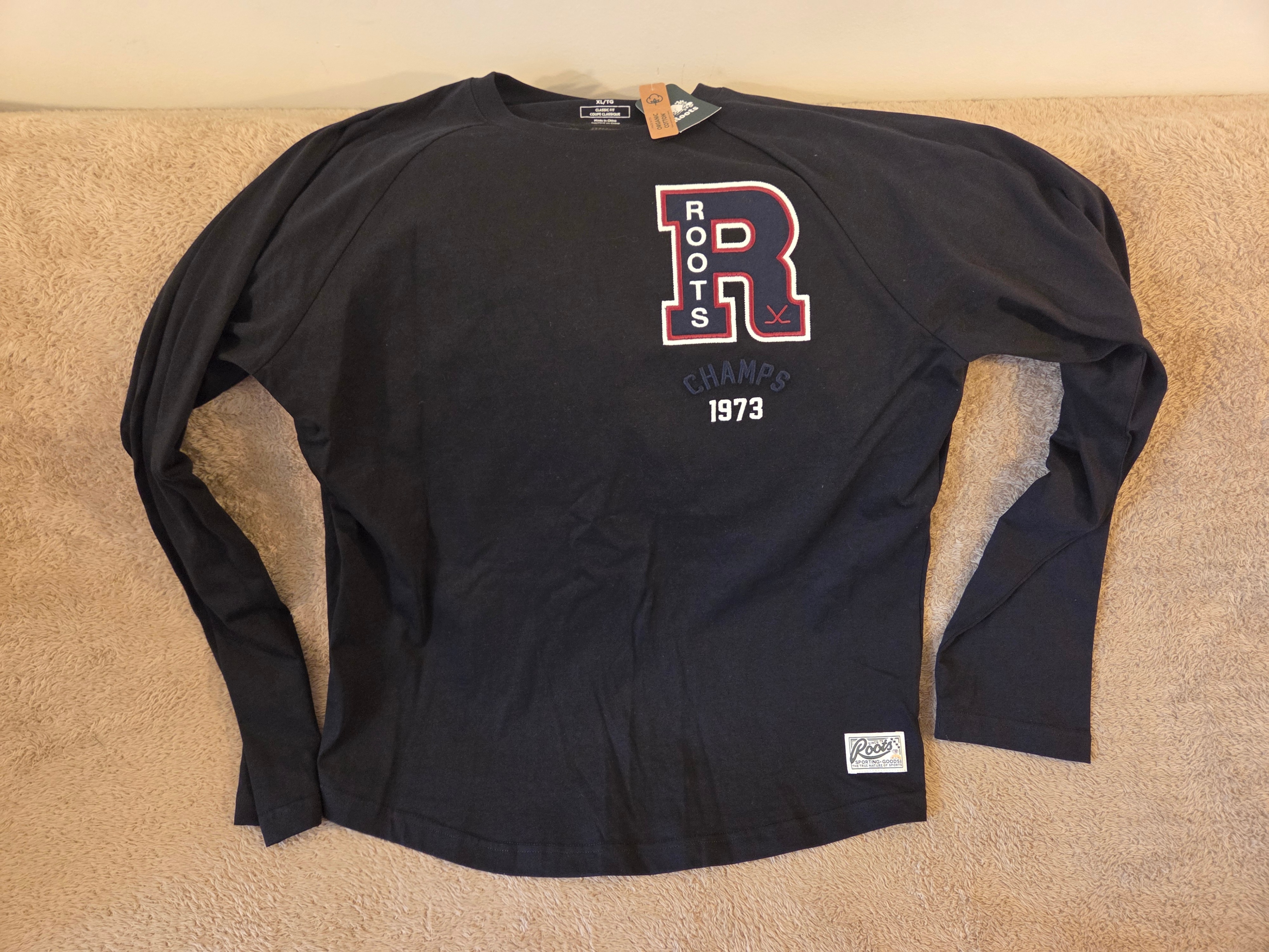 Roots Canada 1973 Champs Raglan Long Sleeve, XL