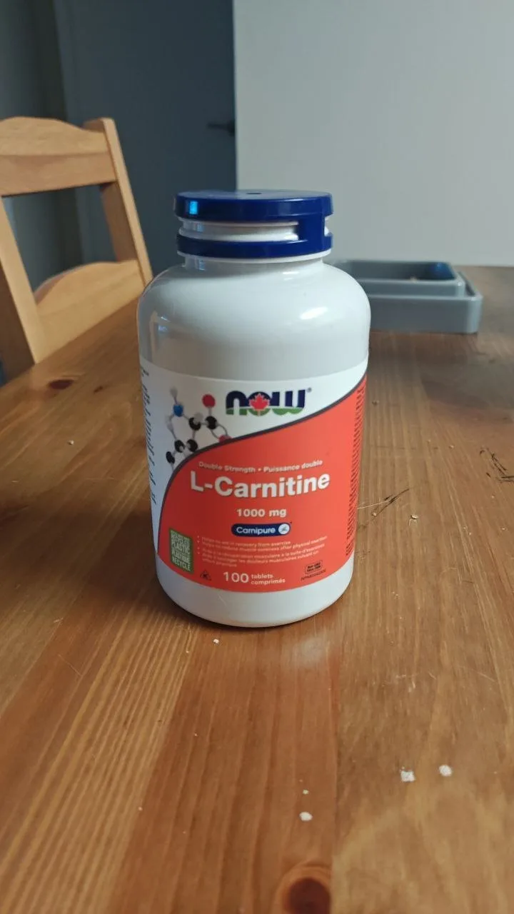 NOW L-Carnitine 1000mg (100 Tablets) – Double Strength