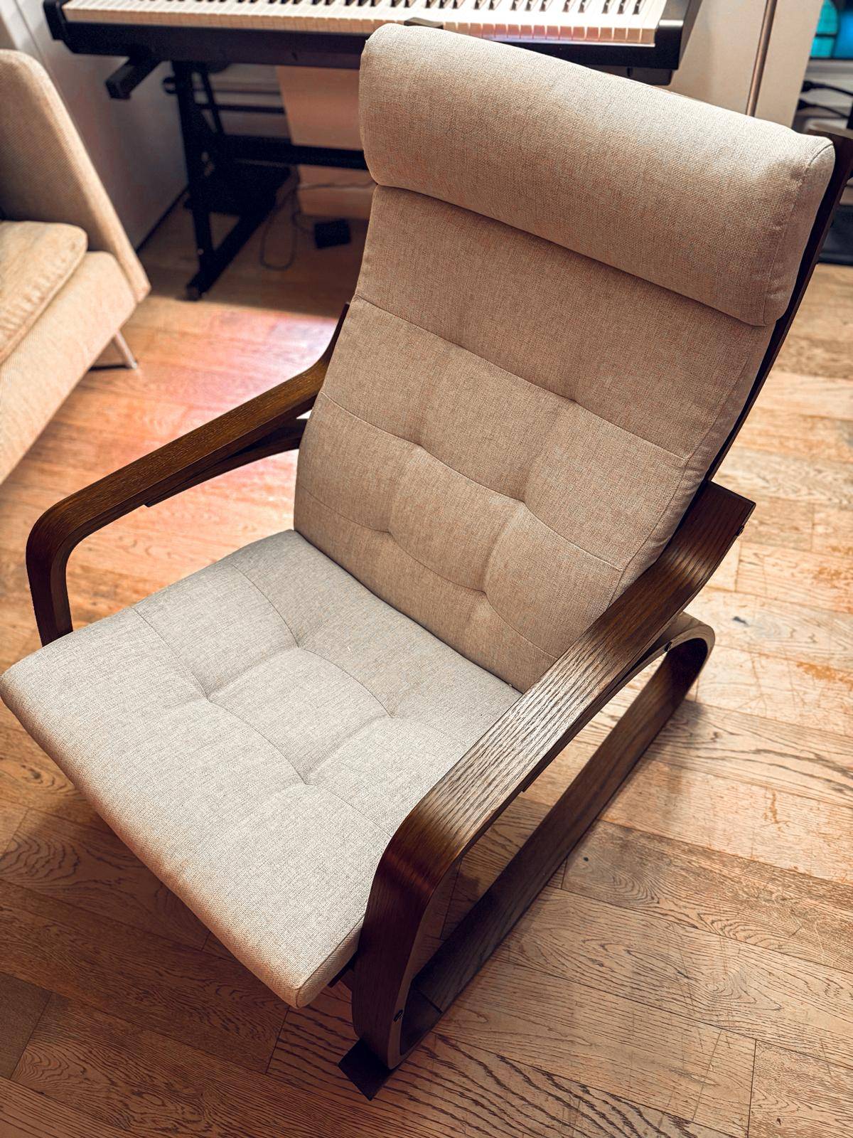 IKEA POÄNG Rocking Chair – Brown / Gunnared Beige - photo 4