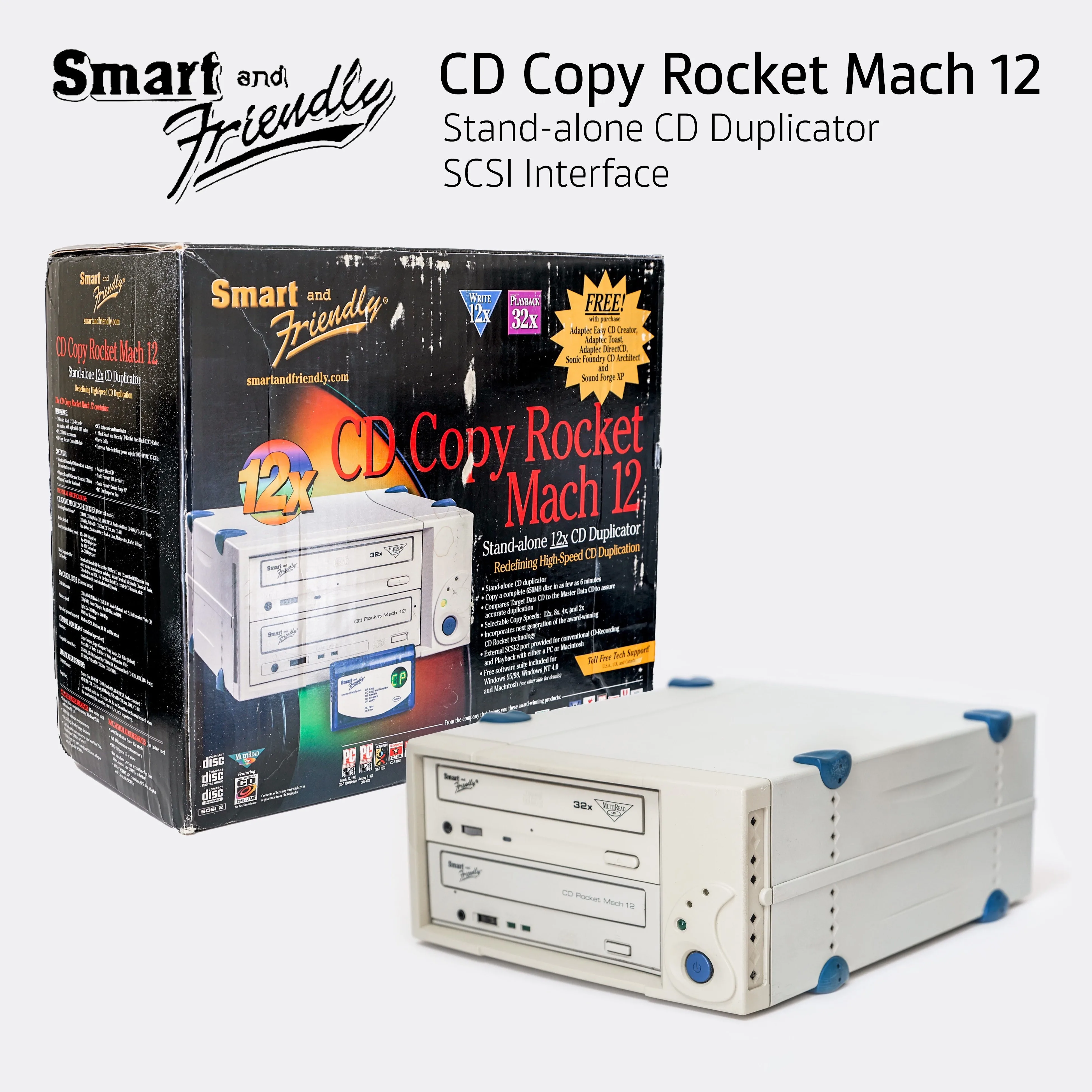 RARE Smart and Friendly CD Copy Rocket Mach 12 / SCSI thumbnail