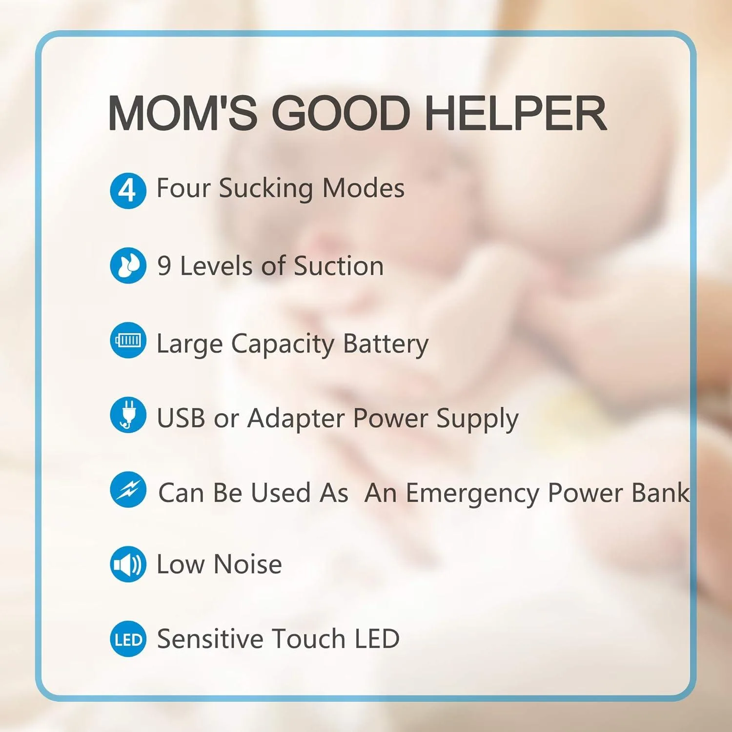 Bellababy Electric Double Breast Pump – Portable & Rechargeable image indicator(4)