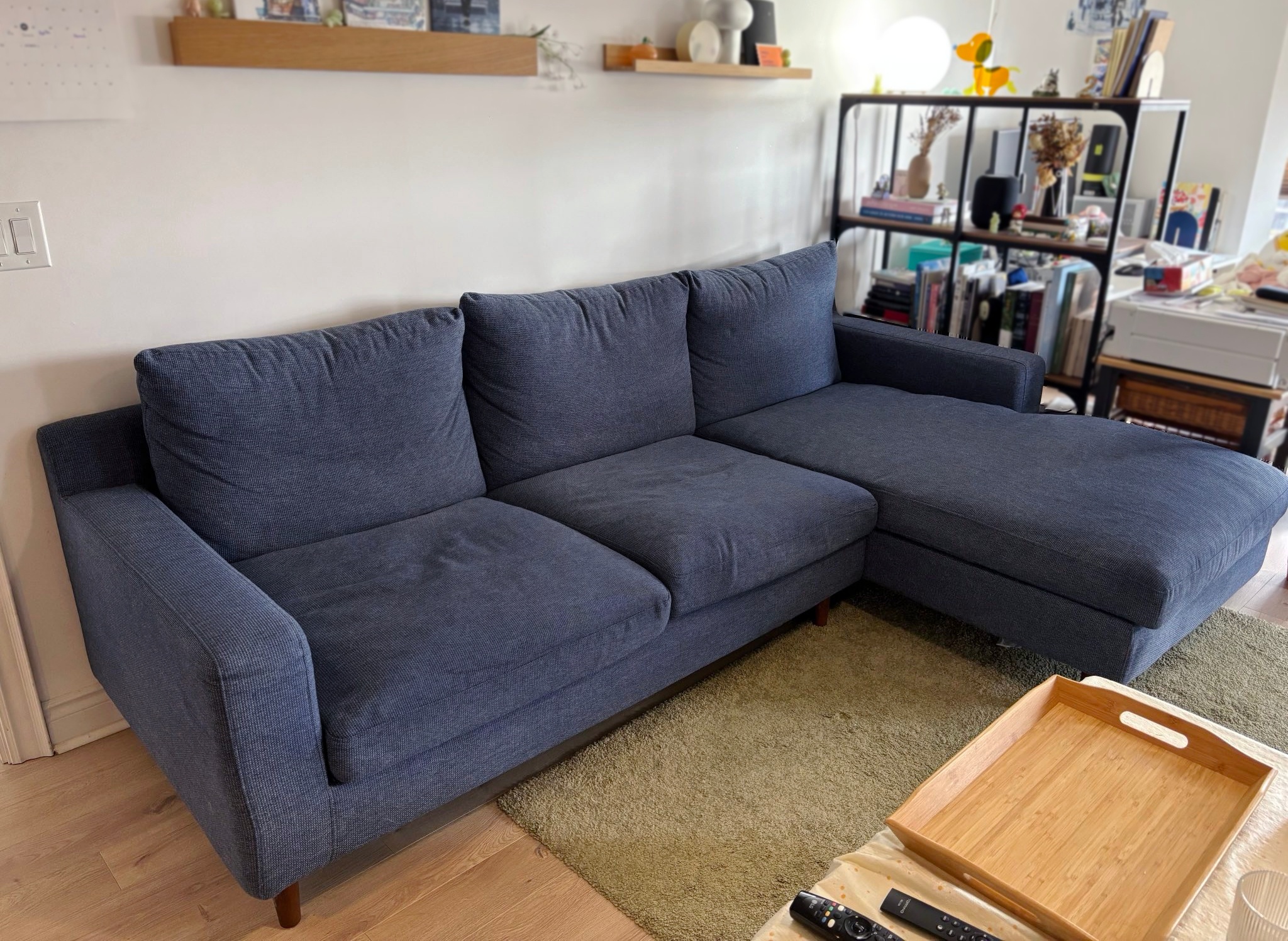 Blue sectional sofa (Structube) - photo 2