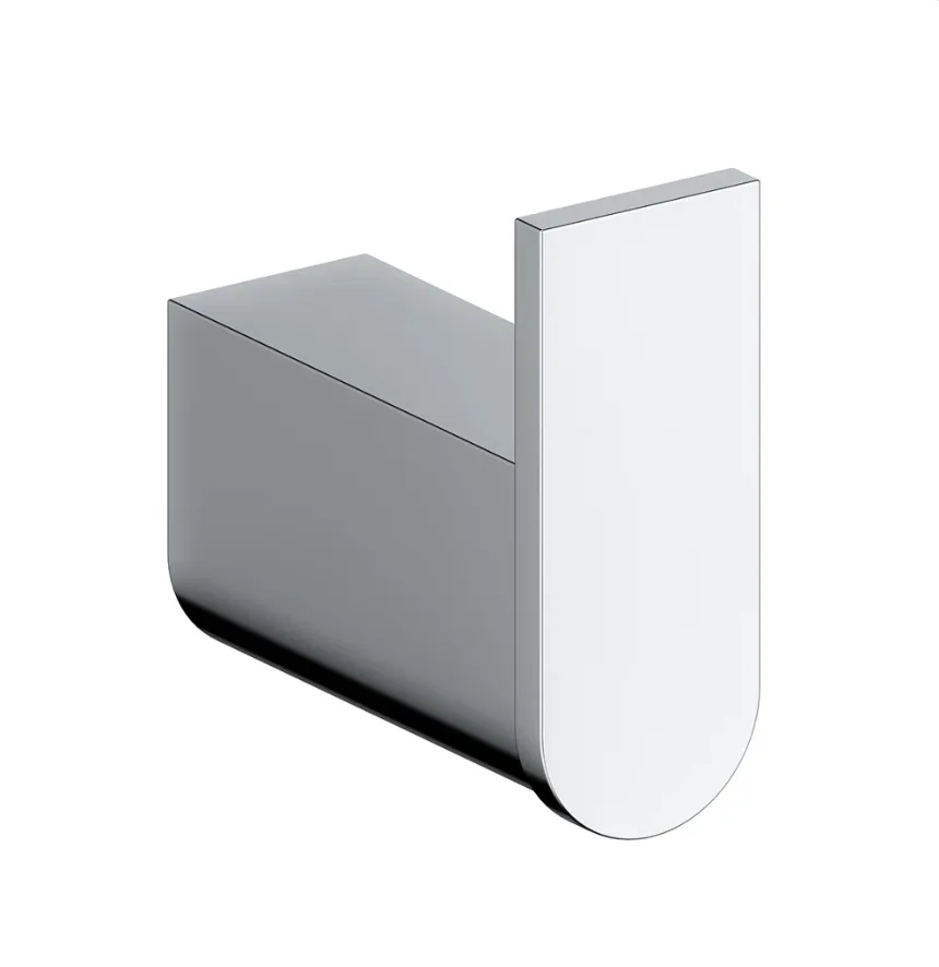 NEW IN BOX - 3 chrome bathroom towel/robe hooks thumbnail