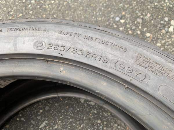 1 X single BRAND NEW 285/35/19 Michelin Pilot Super Sport ZP RFT - photo 5