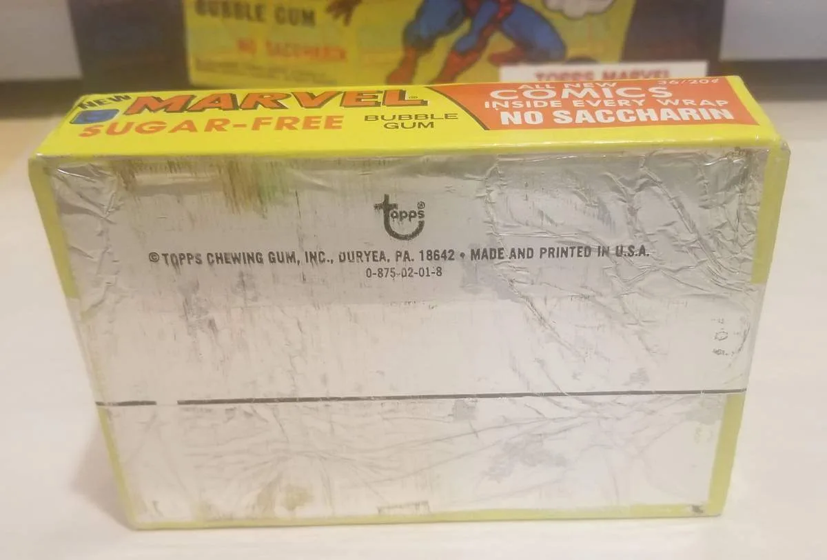 1978 Topps Marvel Sealed Gum Box – Spider-Man Art Pedigree Copy image indicator(8)