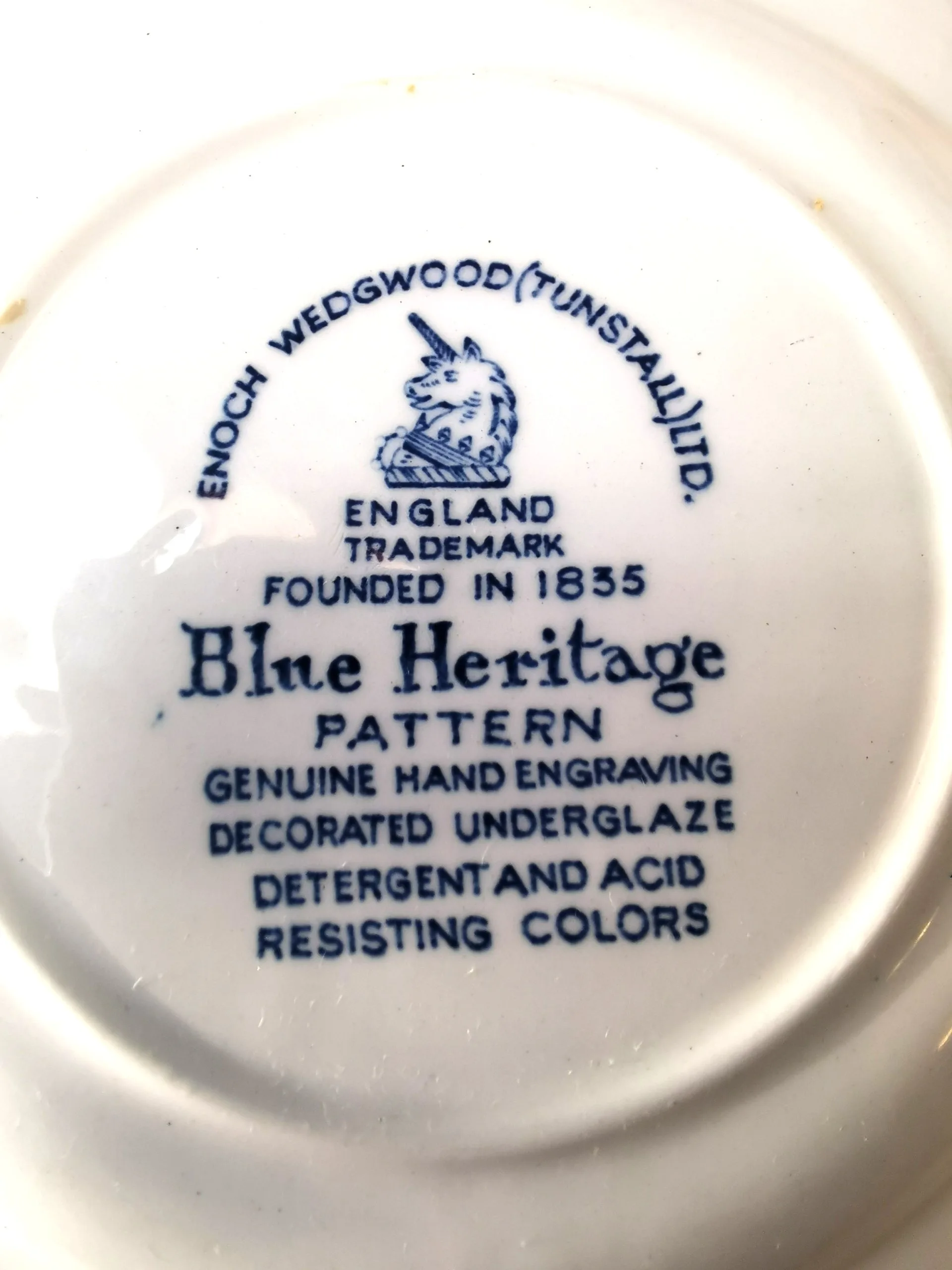 Vintage Plates 2: Enoch Wedgewood Tunstall blue onion 6 1/8", Po image indicator(6)