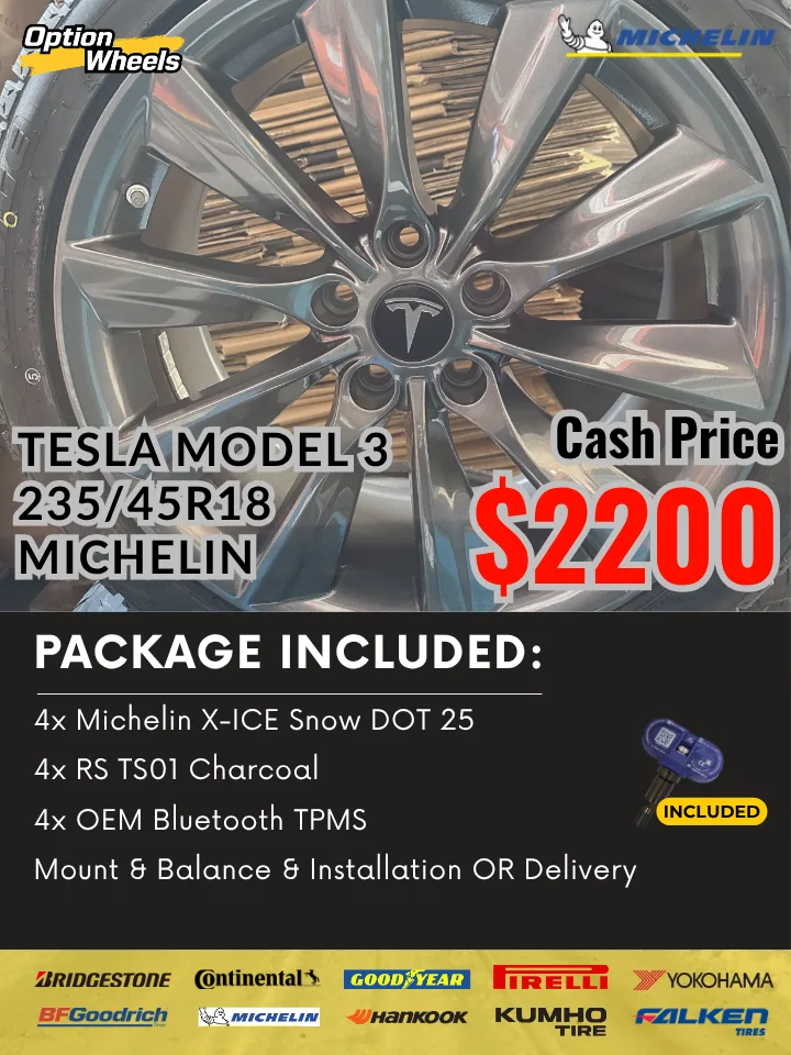 235/45R18 Michelin Tesla Model 3 Winter Package image indicator(2)