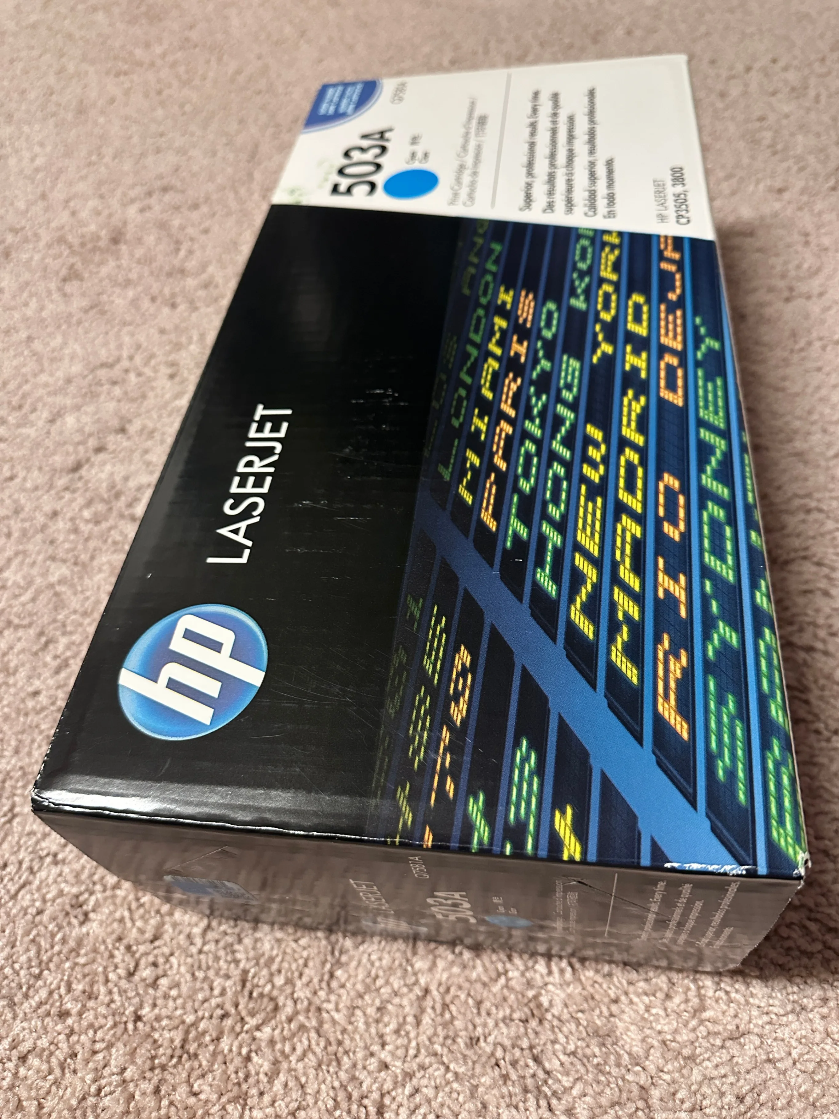 HP 503A (Q7581A) Cyan Original Toner Cartridge SEALED thumbnail