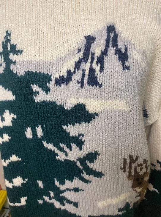 Vintage Shetland Wool Woman’s Pullover Sweater XL image indicator(2)