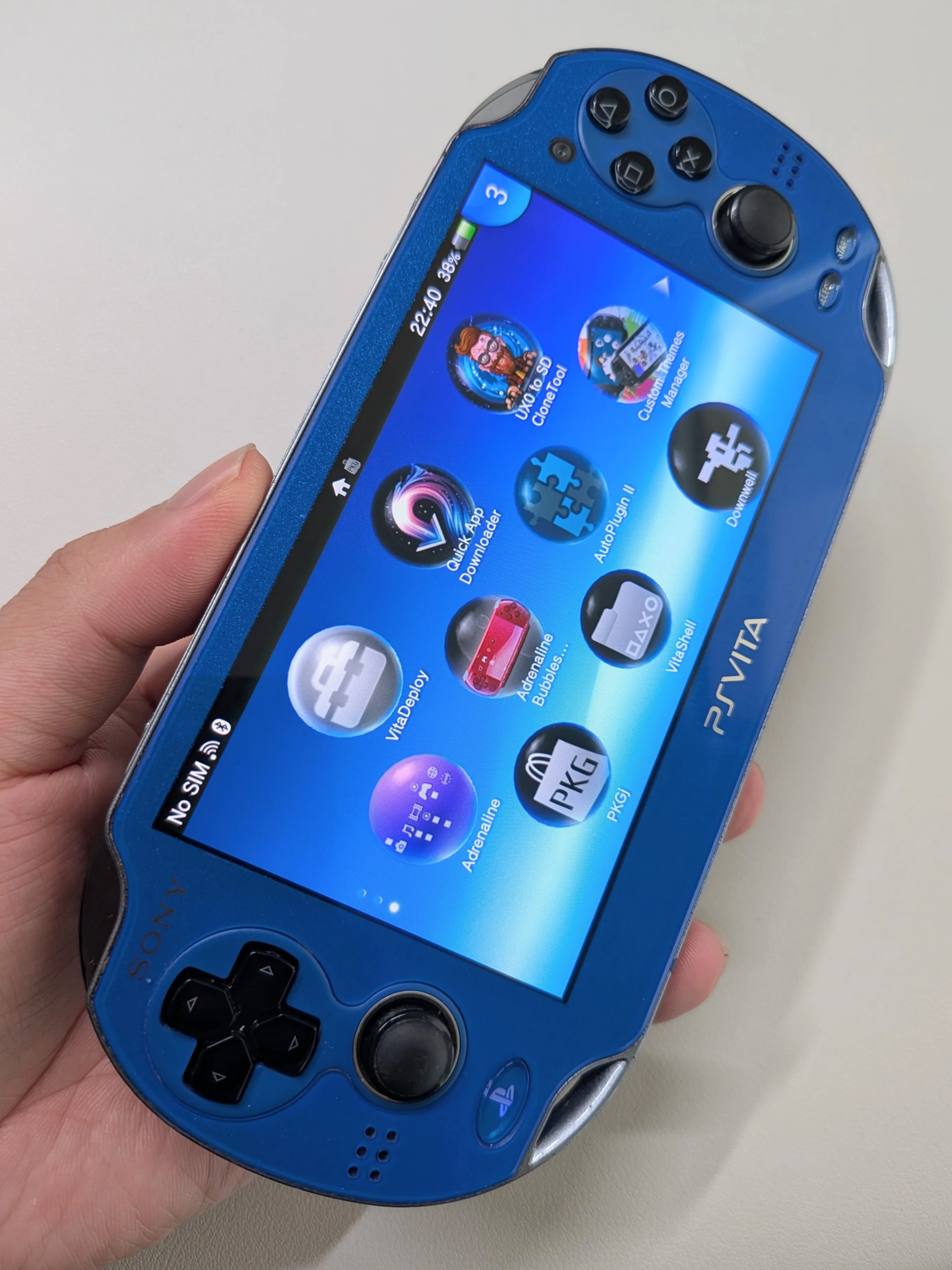 Sony PS Vita 1000 Blue Modded image indicator(2)