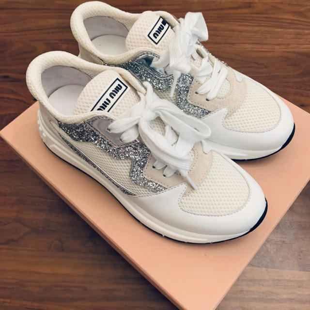 Miu miu white sneakers
