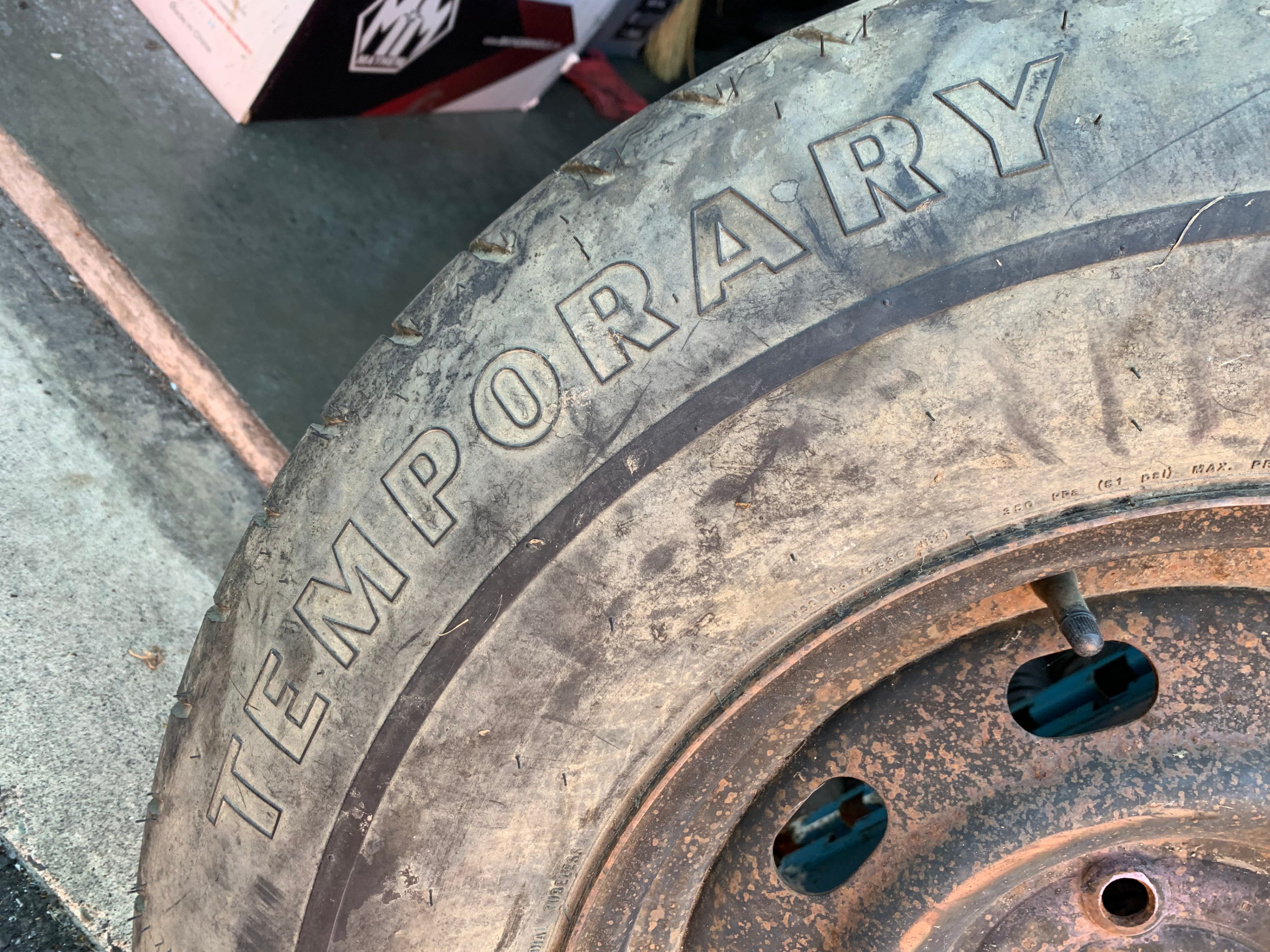 1 x 17" single emergency spare for Dodge Ram 5 Lug good shape - photo 3
