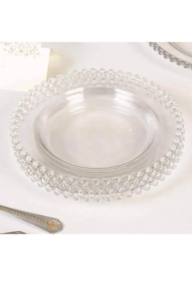 Lawei 12 Pack Clear Charger Plates, 13 Inch image indicator(2)