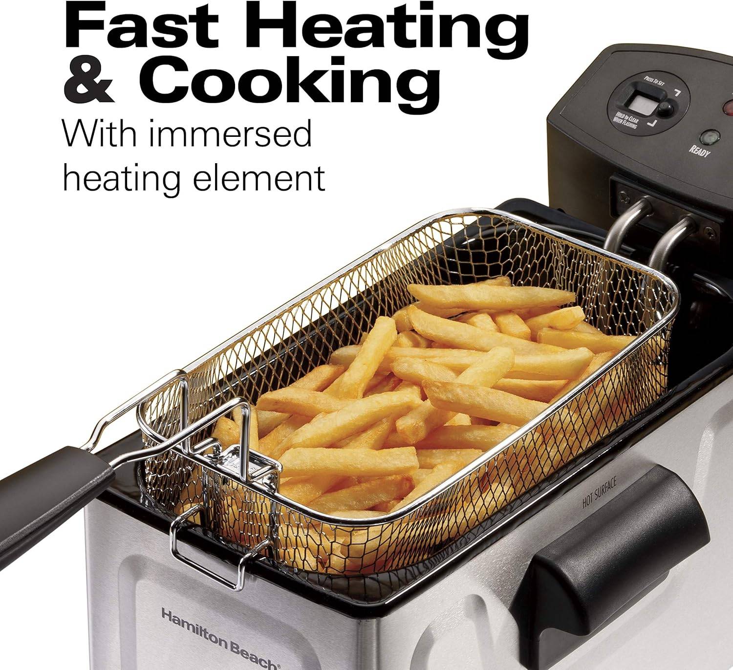 Hamilton Beach 3L Professional Grade Electric Deep Fryer - photo 4