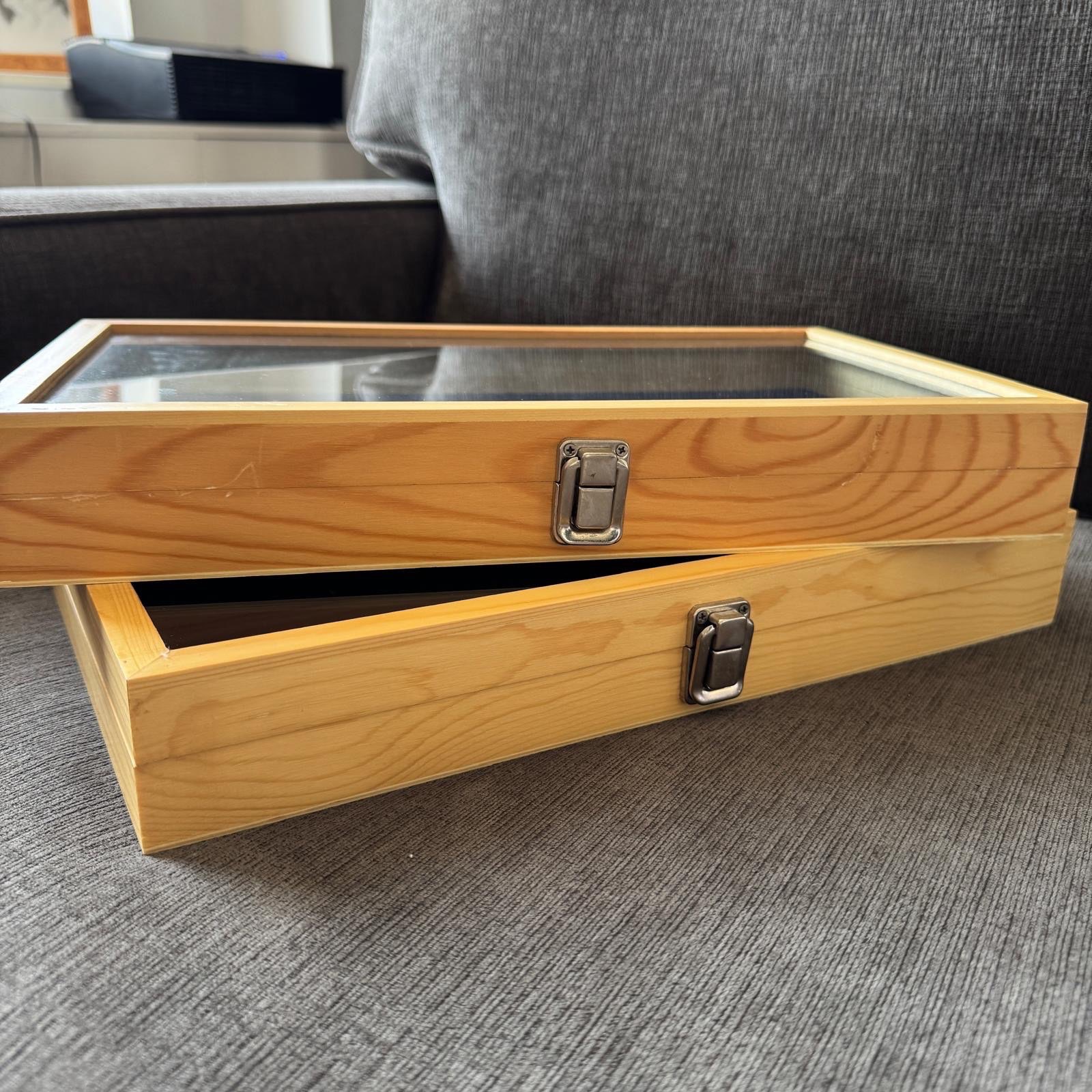 2 wooden 144 (2x72) rings display case - photo 2