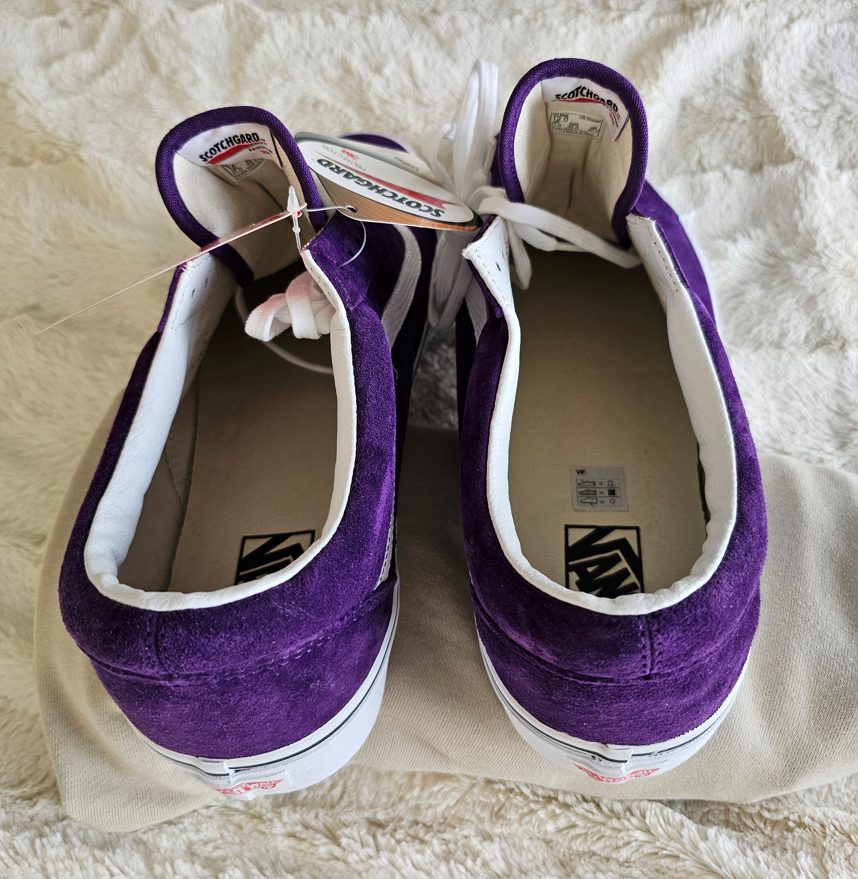 VANS "Off The Wall" OLD SKOOL Purple "Pig Suede" Sneakers - photo 5