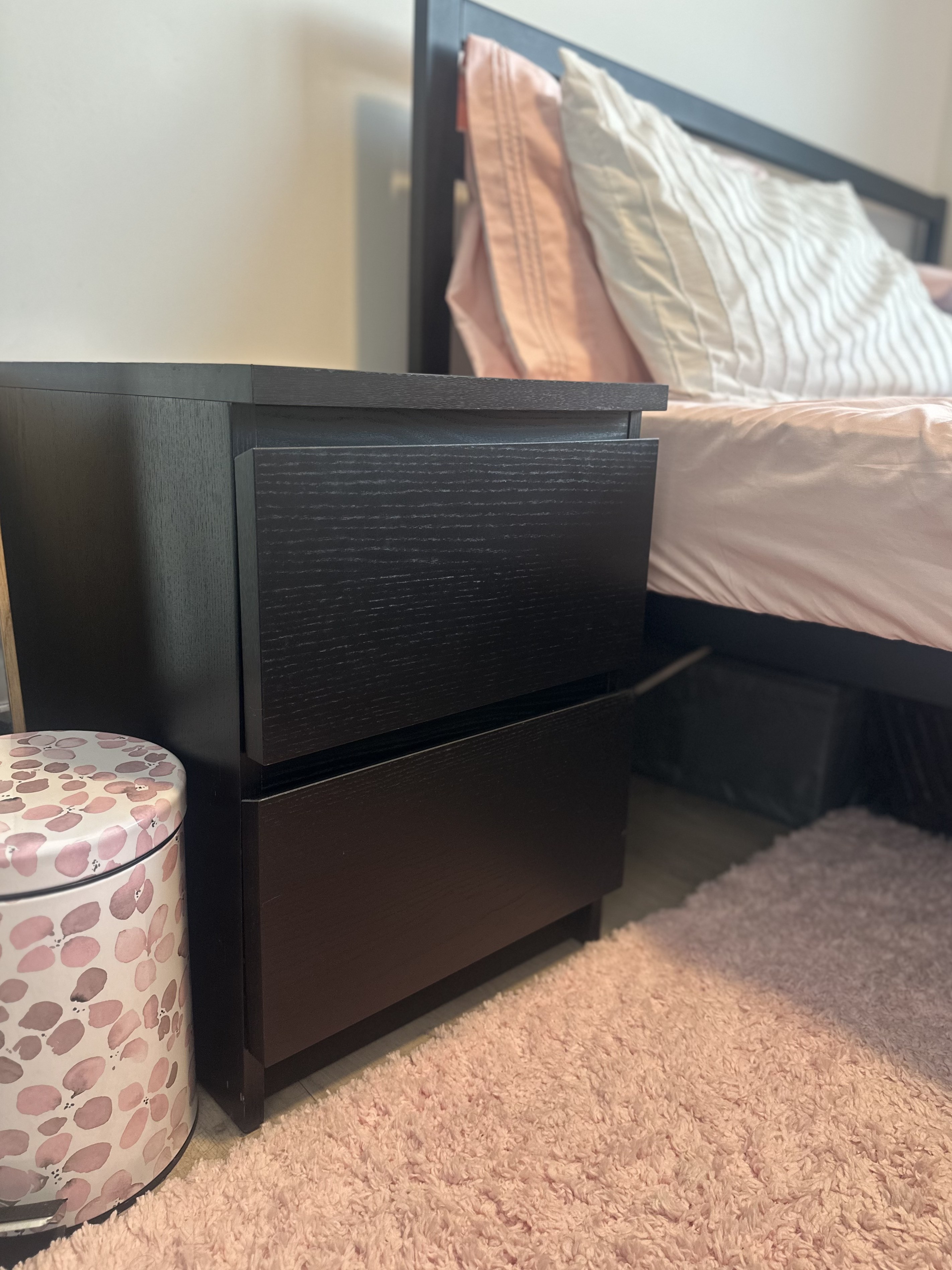 IKEA Bedside Table – Black-Brown (Like New!) - photo 4