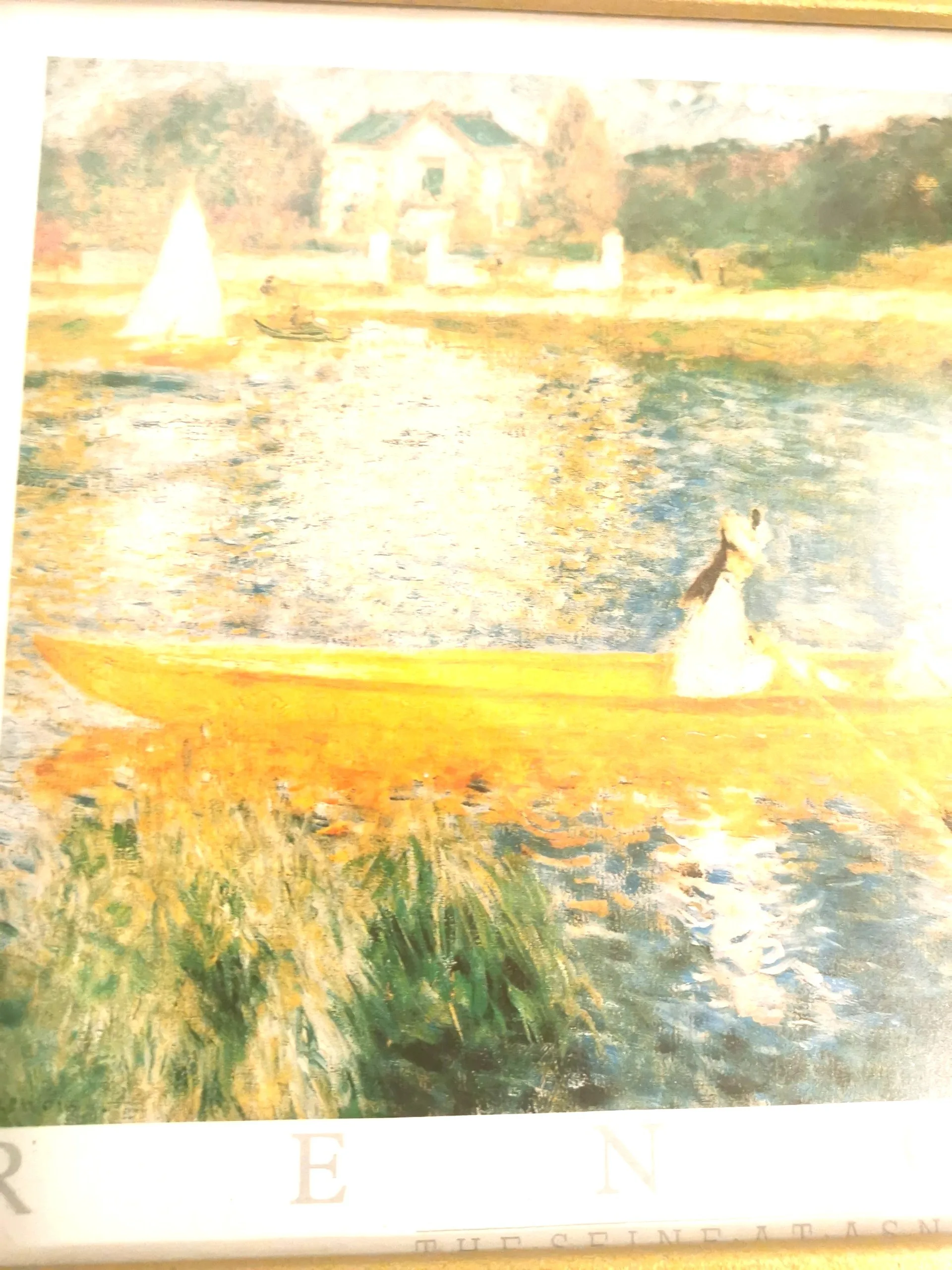 Pierre-Auguste Renoir "The Skiff" Gold Framed Print image indicator(9)