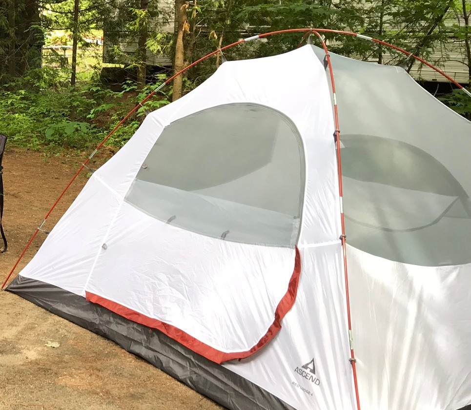 USED Ascend Red Lodge 4 Tent + Sleeping Bag Bundle - photo 4