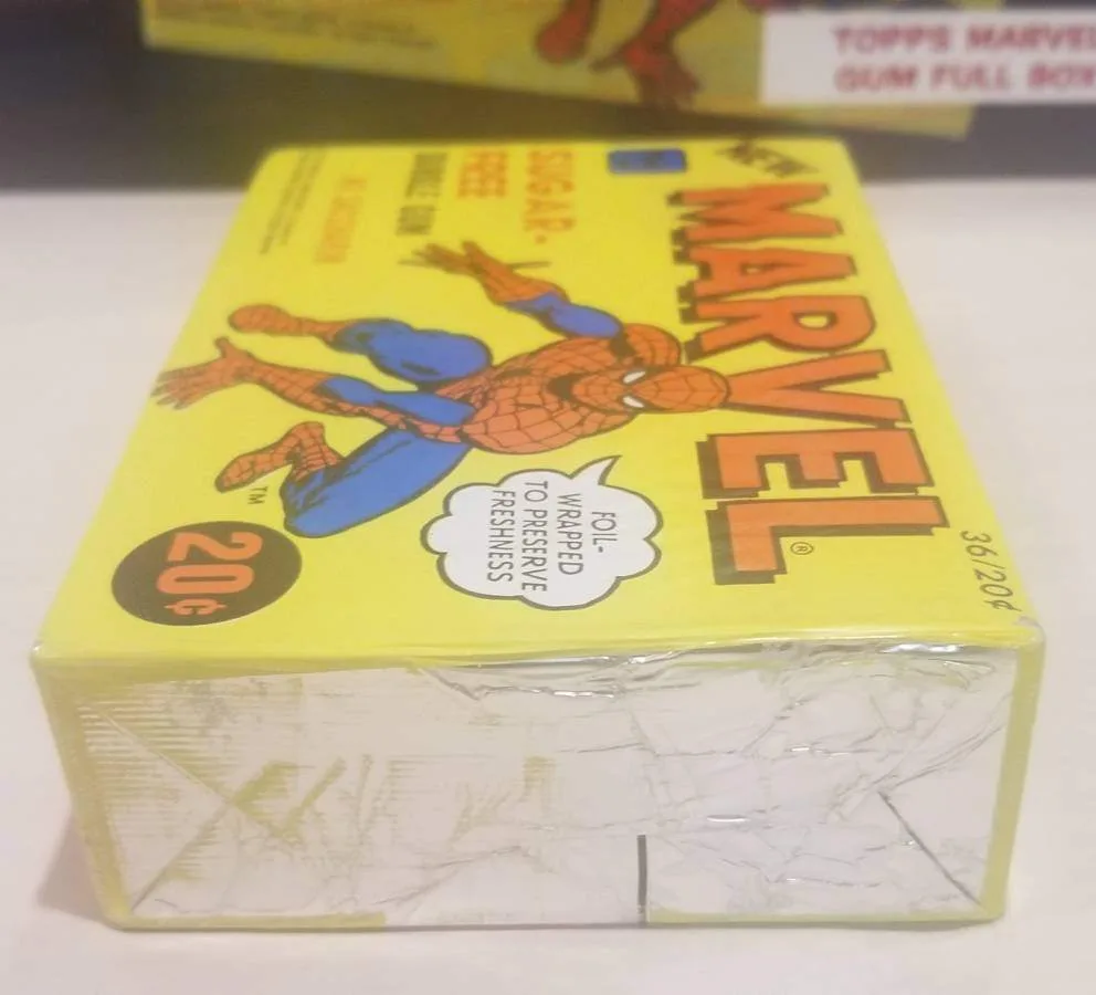 1978 Topps Marvel Sealed Gum Box – Spider-Man Art Pedigree Copy image indicator(7)