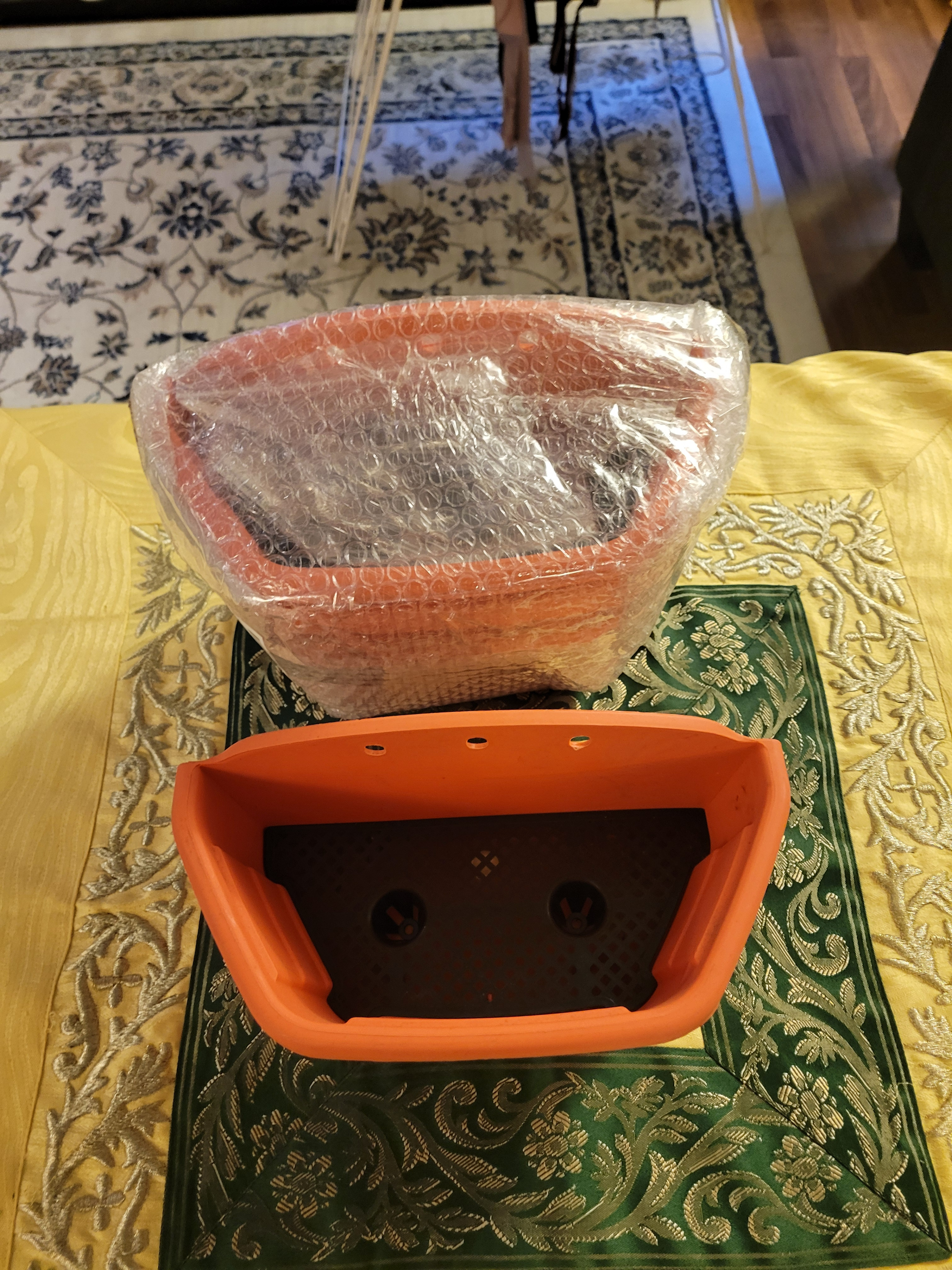 4 Balcony Planters (Brand New, Terracotta Color)