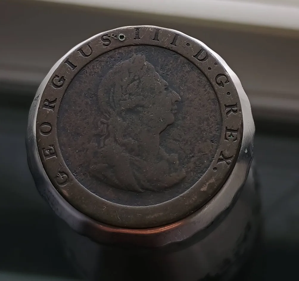 1797 Great Britain Two Pence Copper Coin of George III image indicator(2)