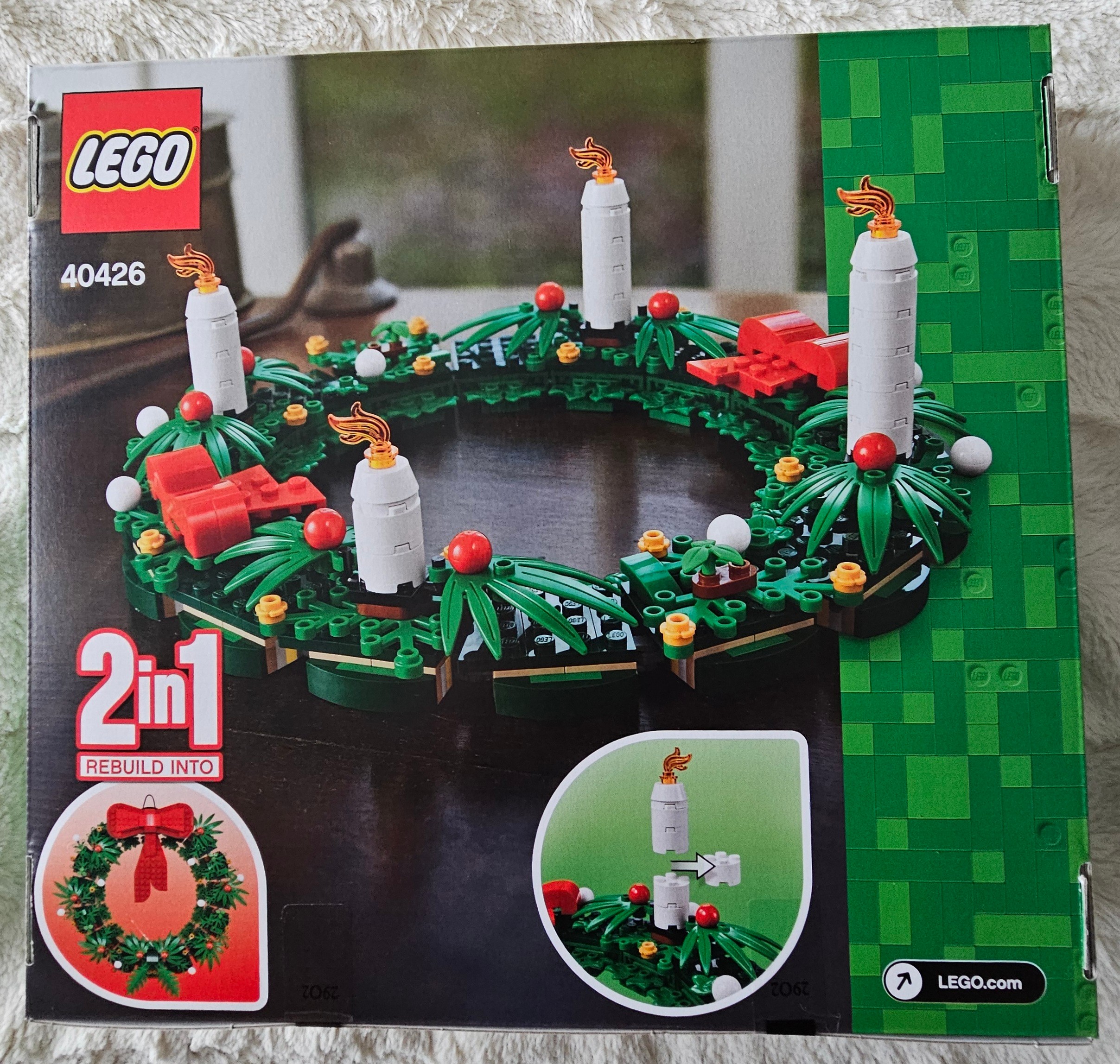 LEGO HOLIDAY- CHRISTMAS Wreath-2 in 1 Set (#40426)-“NEW IN BOX" - photo 4