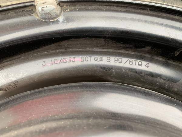 1 X single 205/60/16 Bridgestone 80% tread steel rim 5x114.3mm - photo 3