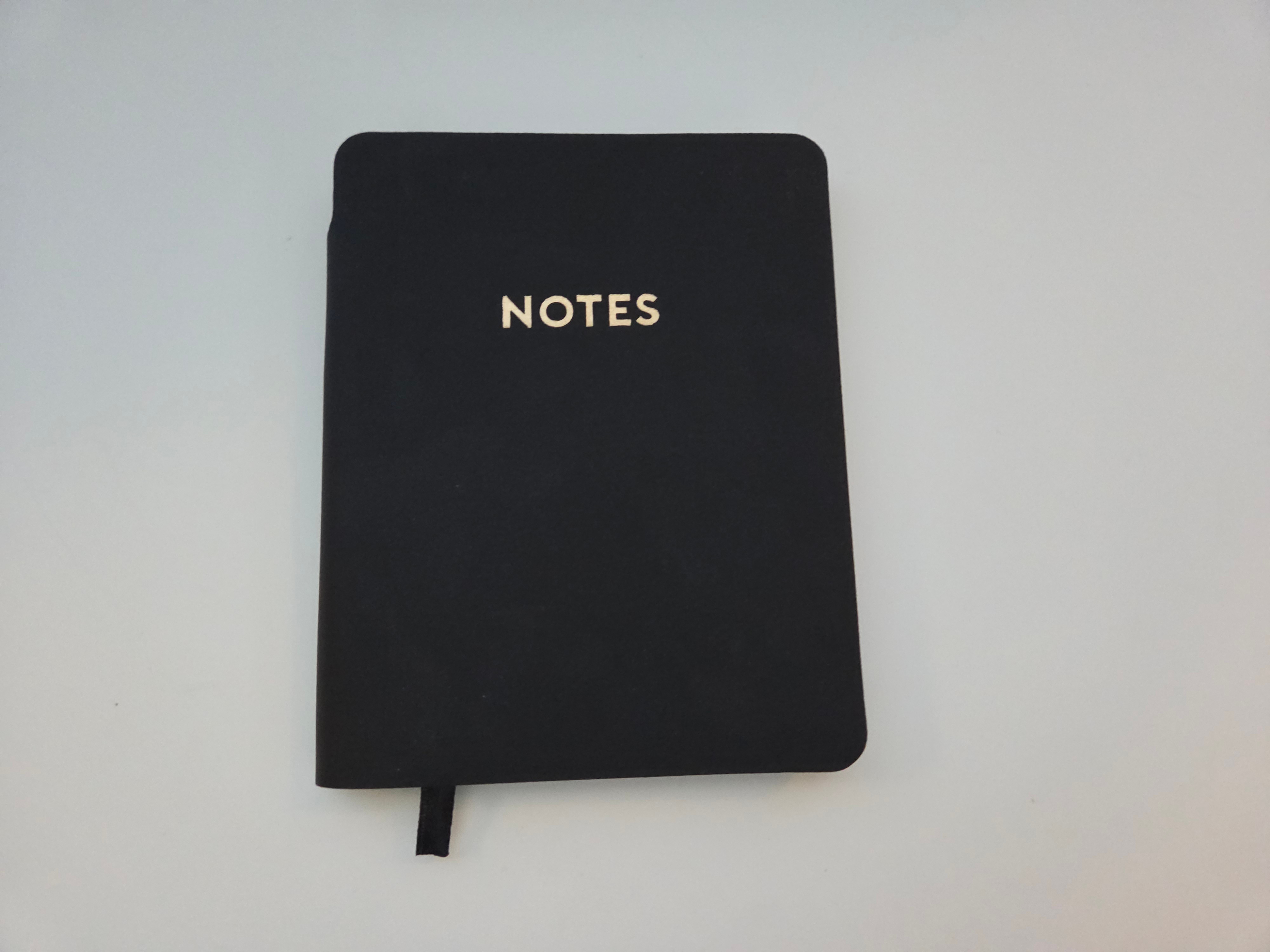 A6 Pocket Notebook – Black, Lined