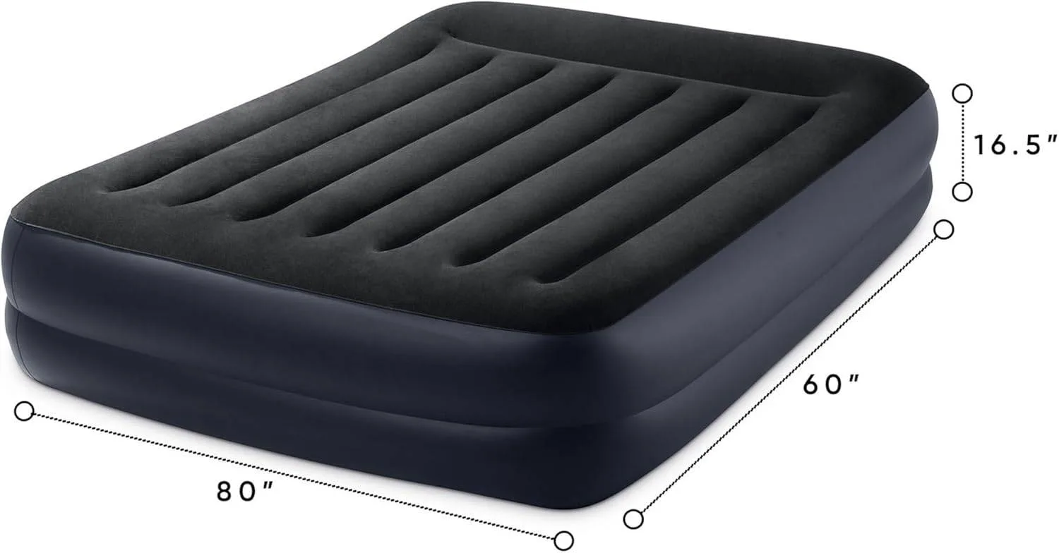 Intex Dura‑Beam Plus Queen Air Mattress w/ Built in Pump image indicator(6)