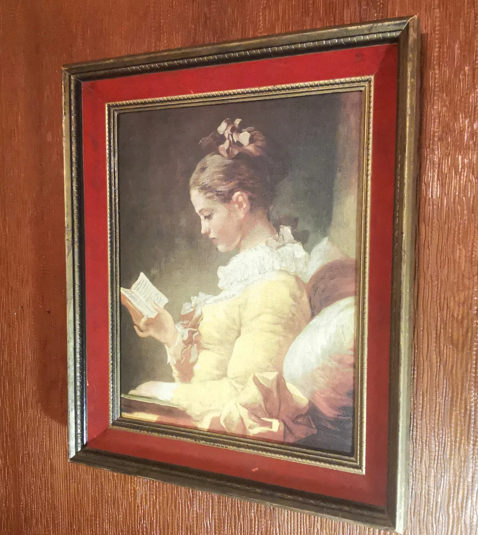 Young Girl Reading Jean Honoré Fragonard Limited Print #1210 thumbnail
