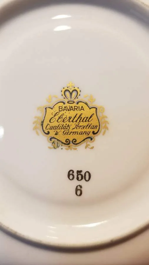 SUPER RARE Mid-Century 54pc Eberthal 650 Gilt Tea Coffee Service image indicator(6)