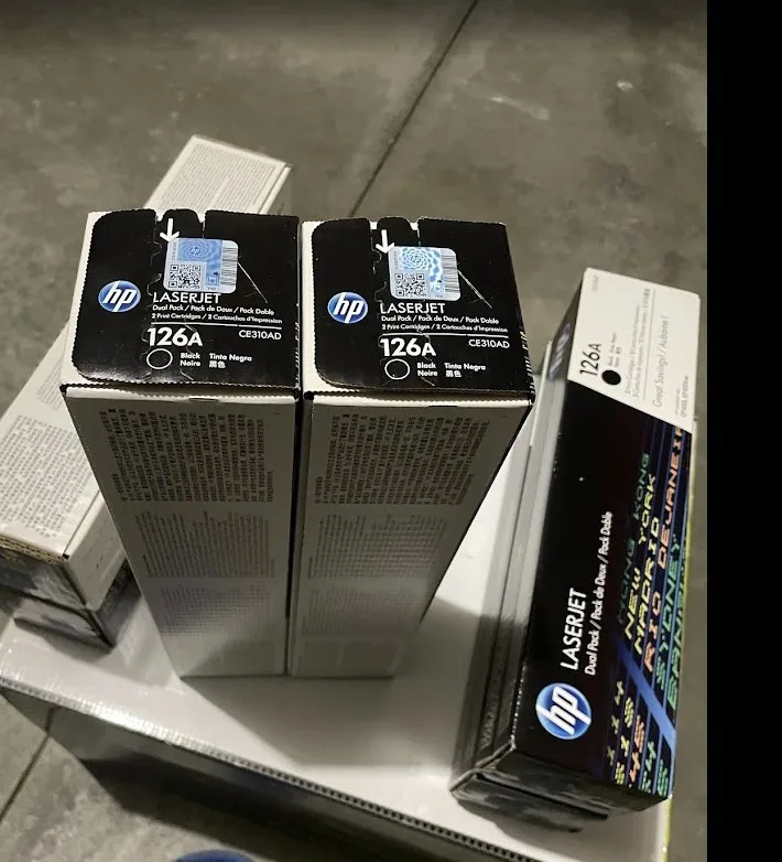 6 Pieces HP 126A LaserJet Toner Cartridges – 4B, 1C, 1Y