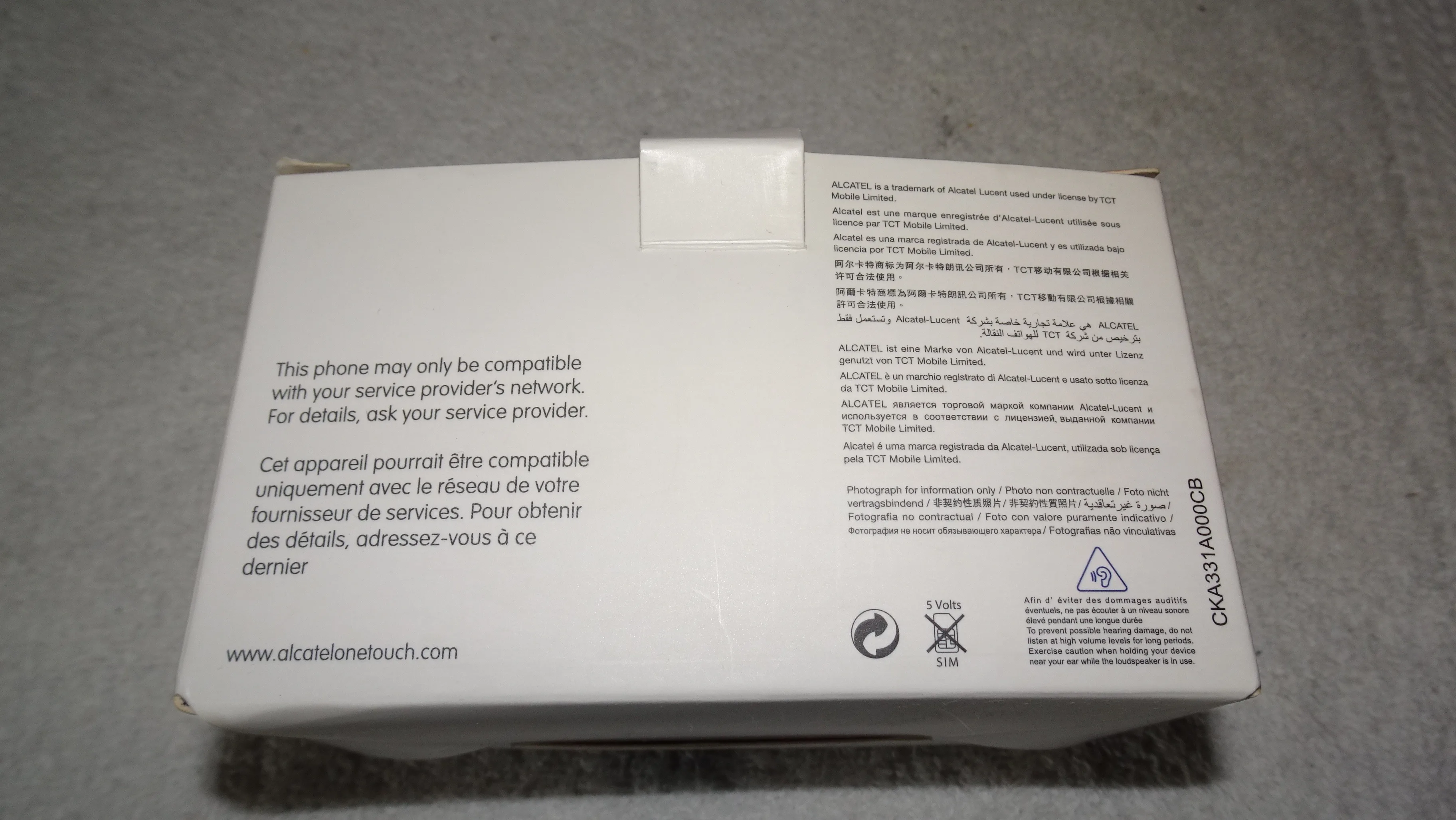 Alcatel One Touch Flip Phone image indicator(6)