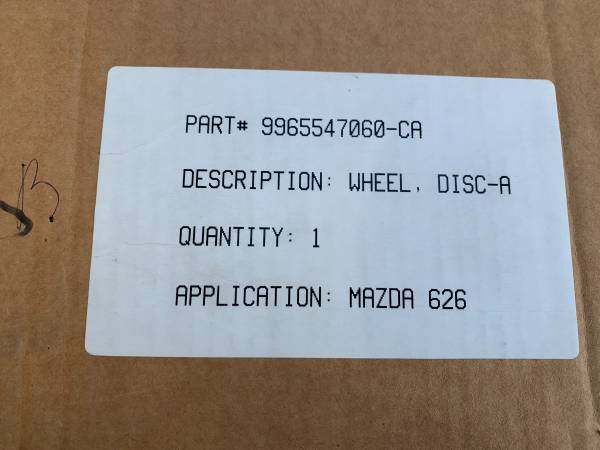 1 X single Brand New OEM factory 16X7" et55 Mazda 6 rim in box - photo 4