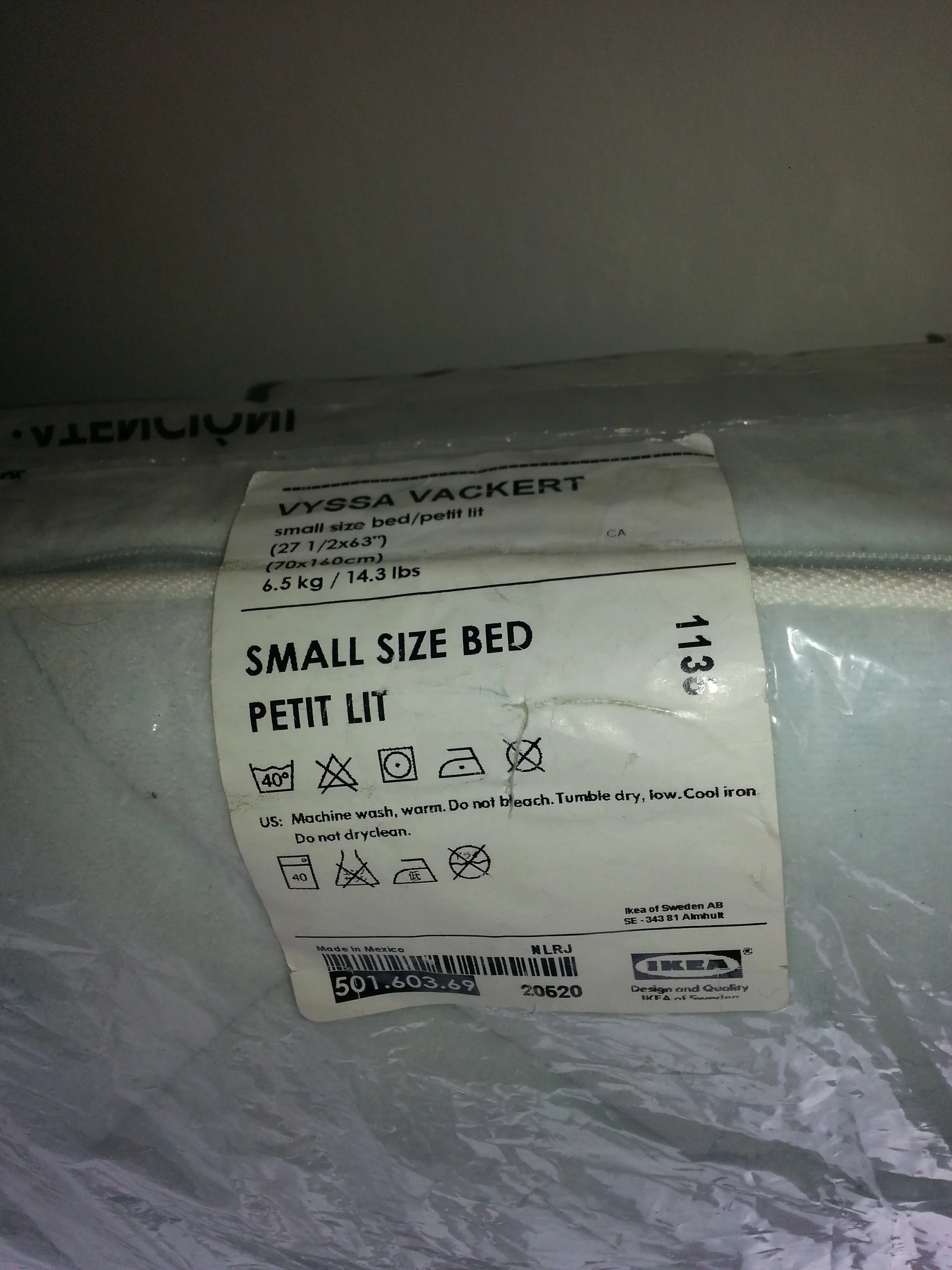 IKEA Vyssa Vackert crib mattress image indicator(3)