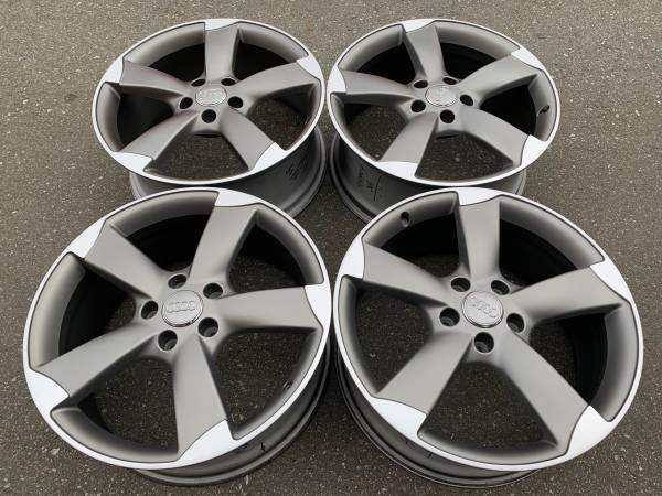 Set of 21x9" Genuine Audi Q7 4L0601025CE ET60 5x130 rims as new