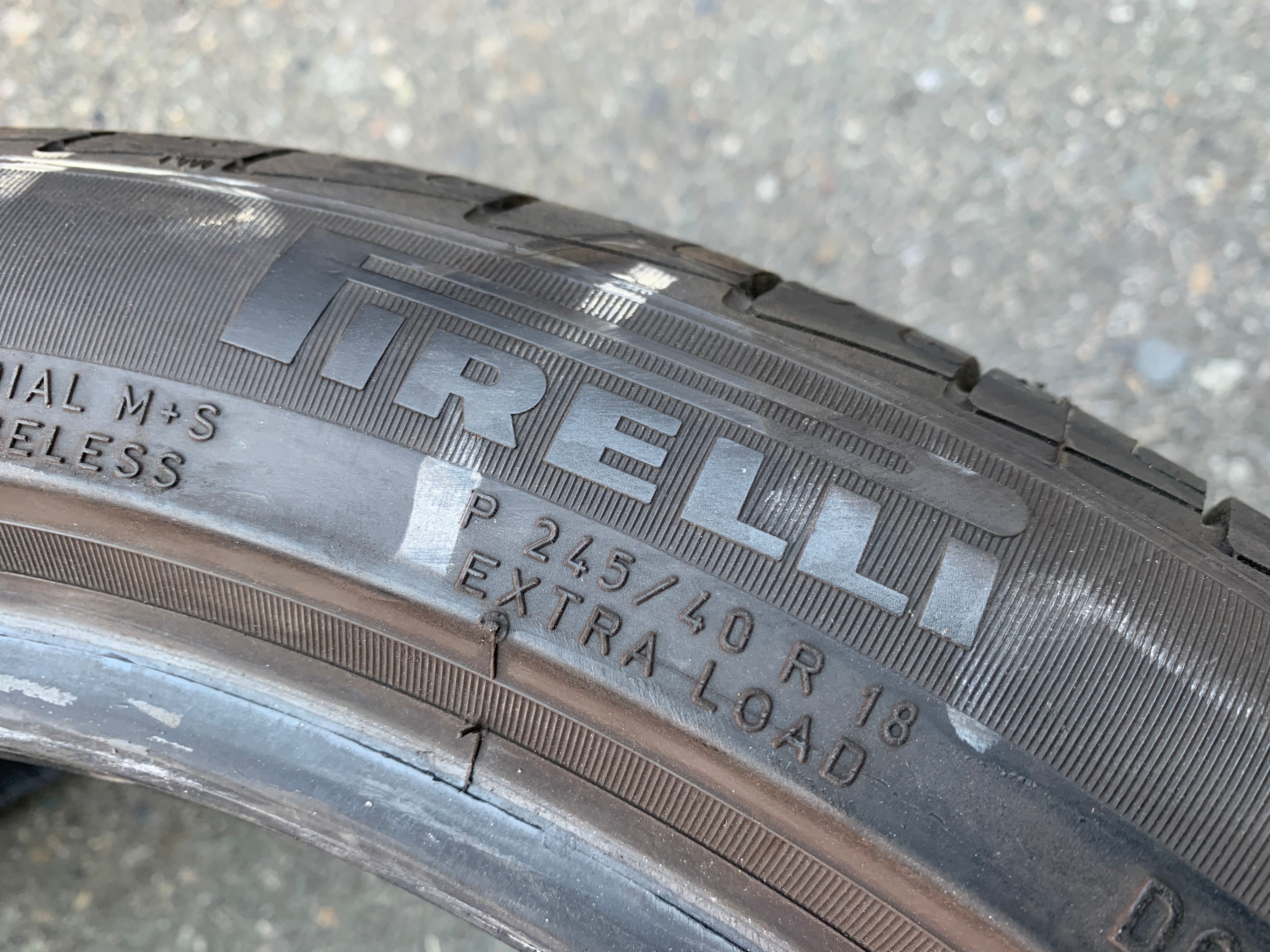 1 x single 245/40/18 Pirelli P7 Cinturato A/S RFT 99% like new - photo 3