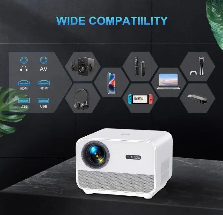 NEW Mini Portable Projector with 9500 Lumens Brightness image indicator(6)