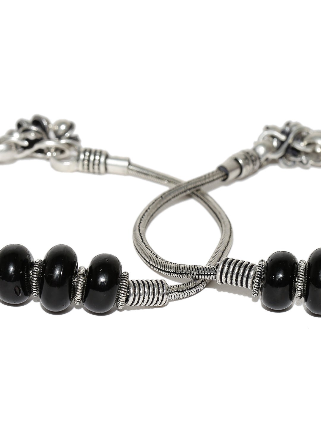 Designer German Silver Oxidised Anklet for Women & Girls - photo 3