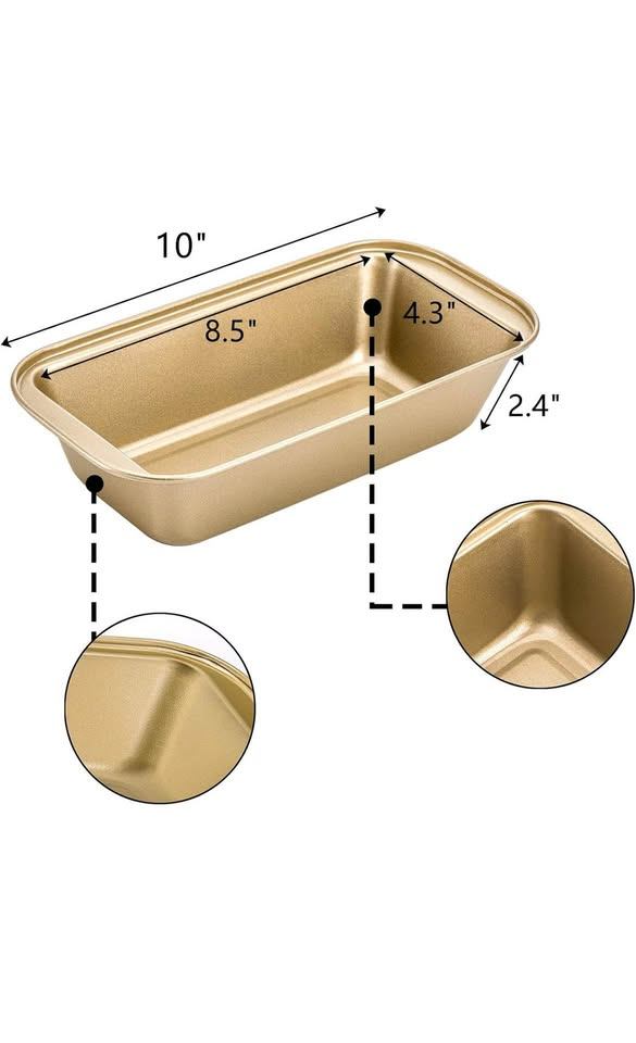 Baking Pans, Cake Pans, Bread Pans Nonstick Loaf Pan (set of 6)