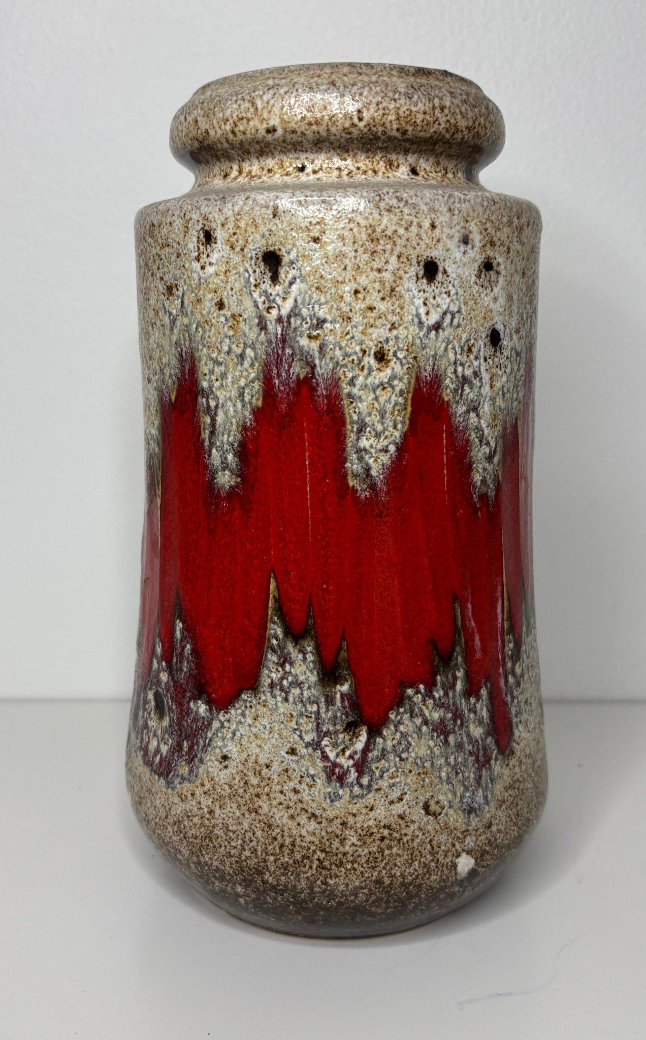 Vintage Scheurich Keramik Lora West German Pottery Lava Vase - photo 2