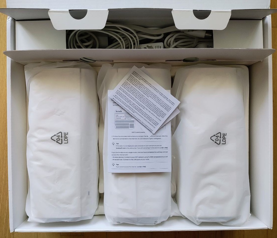 Tenda Nova MX12 AX3000 WiFi 6 Mesh 3-Pk (7000 sq ft) w/ Box - photo 3