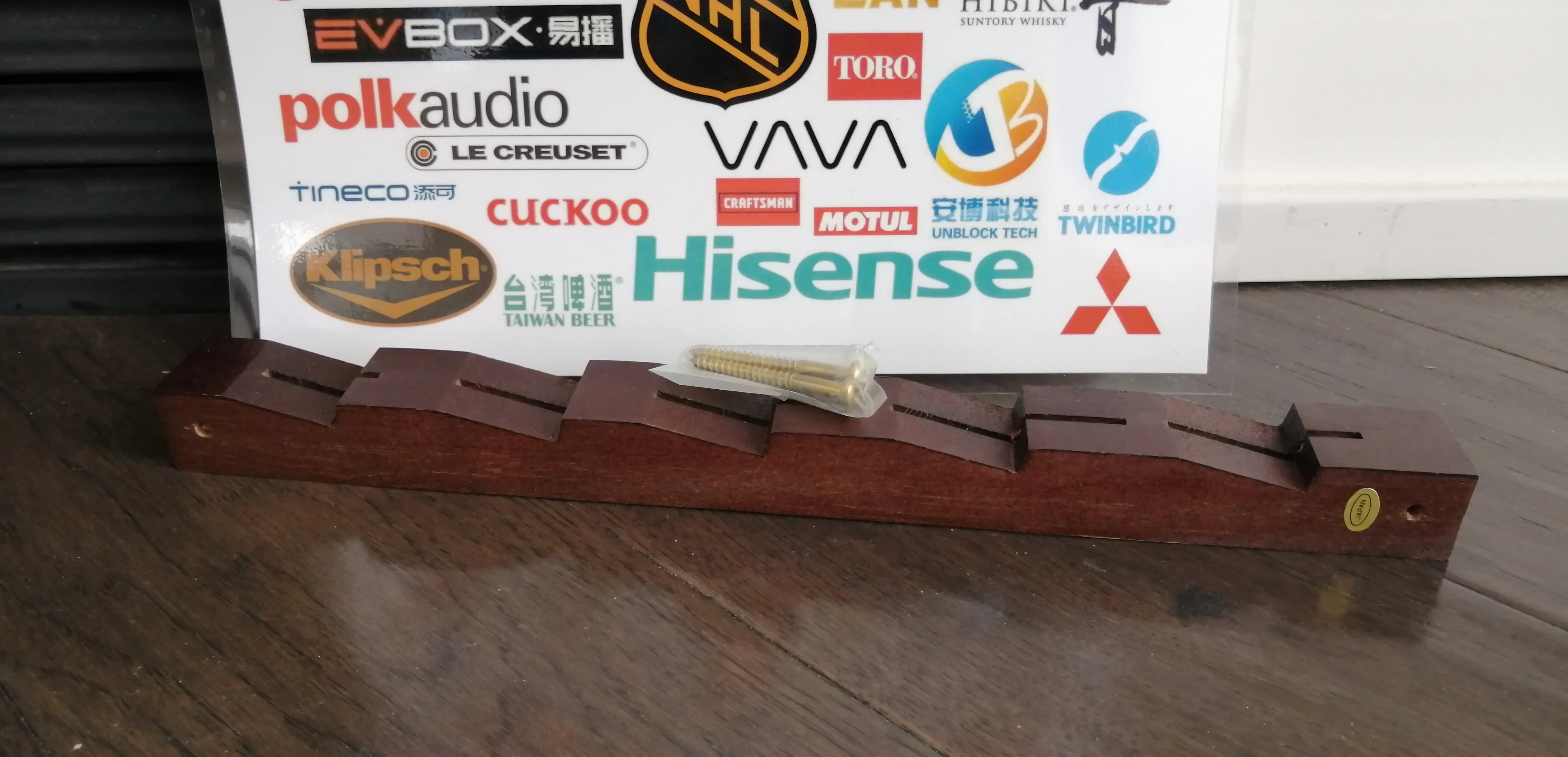 NEW NEVER MOUNTED Wooden Kitchen Knife Holder Knife Block thumbnail