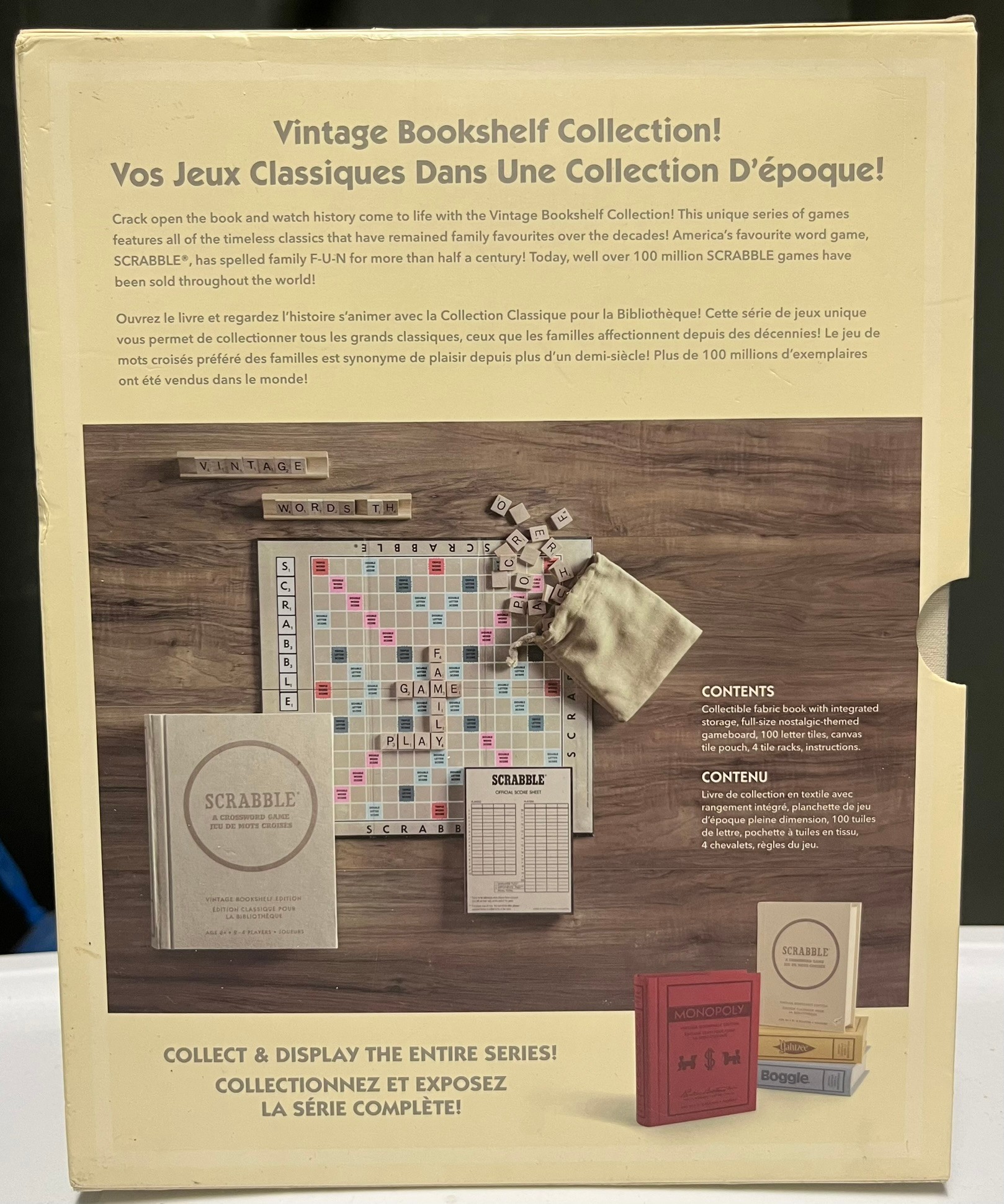 USED Scrabble Vintage Bookshelf Edition (Excellent Condition) - photo 5