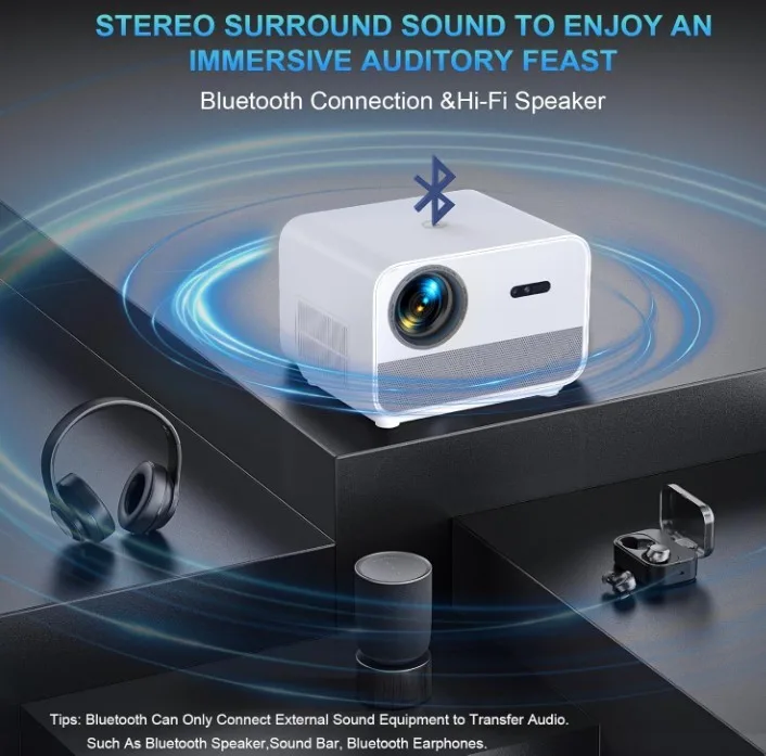 NEW Mini Portable Projector with 9500 Lumens Brightness image indicator(5)