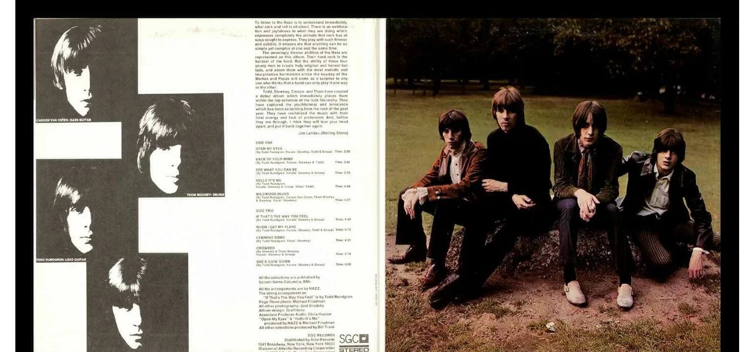 RARE 1968 Atlantic White-Label Mono Promo – Todd Rundgren / Nazz image indicator(3)