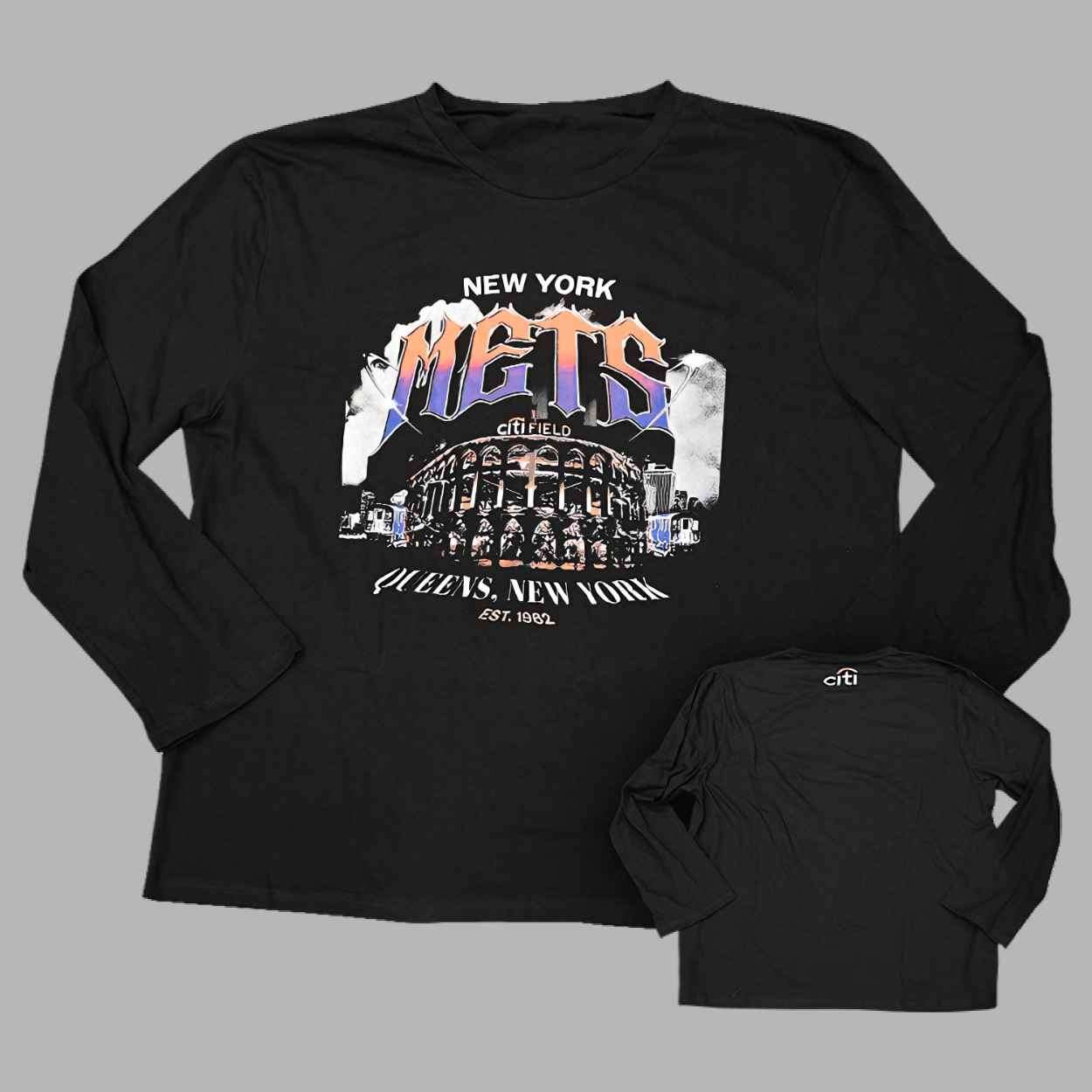 NY Mets SGA T-Shirt Long Sleeve 9/20/25 Citi Field Size X-Large