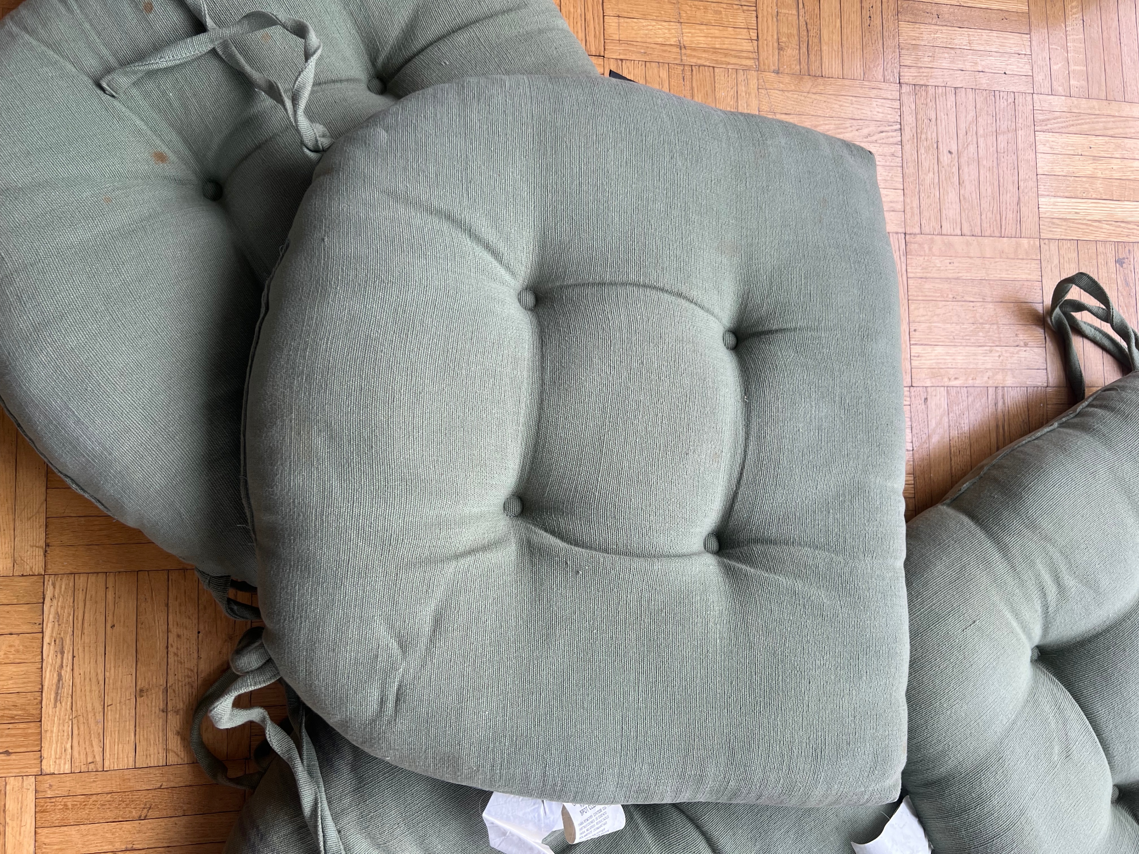 Set of 4 Cottonwood Design Outdoor Chair Cushions – Sage Green - photo 5