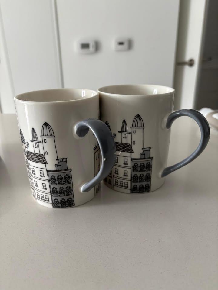 Move sale-Stoneware Mug Set, Dishwasher and Microwave Safe - photo 2